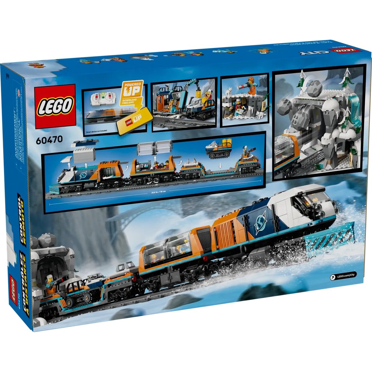 LEGO City - Train Express des Explorateurs en Arctique - Set de 1517 Pièces multicolore, LEGO