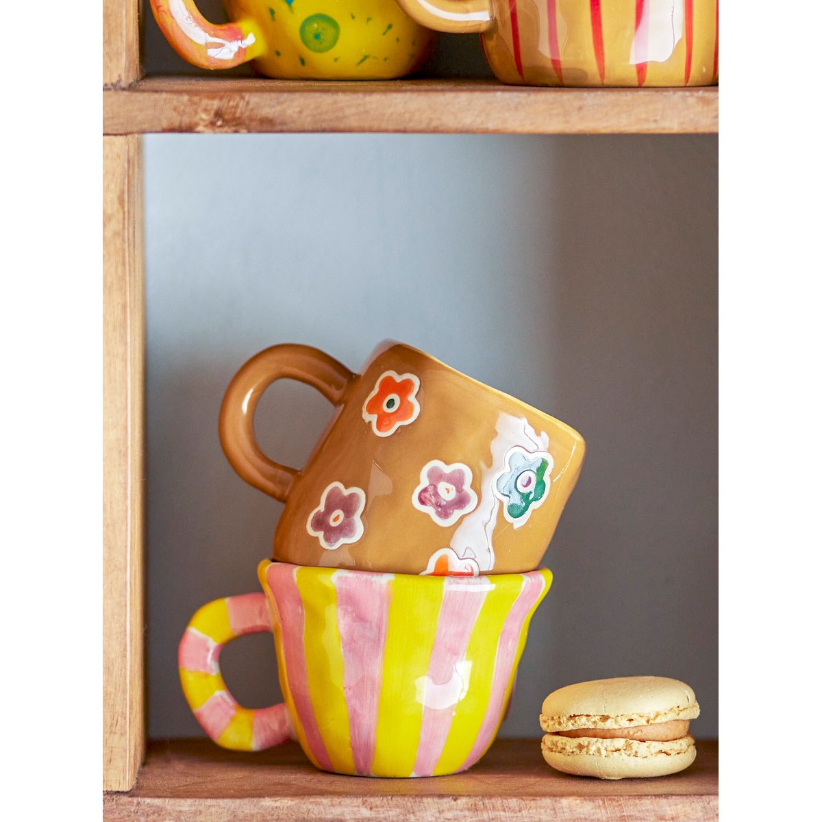 Tasse en grès NINI multicolore, BLOOMINGVILLE
