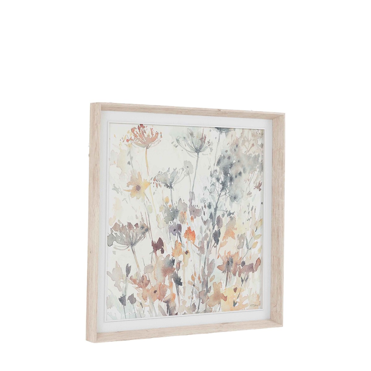 82cm Garden Notes Framed Canvas white, ÉDITÉ