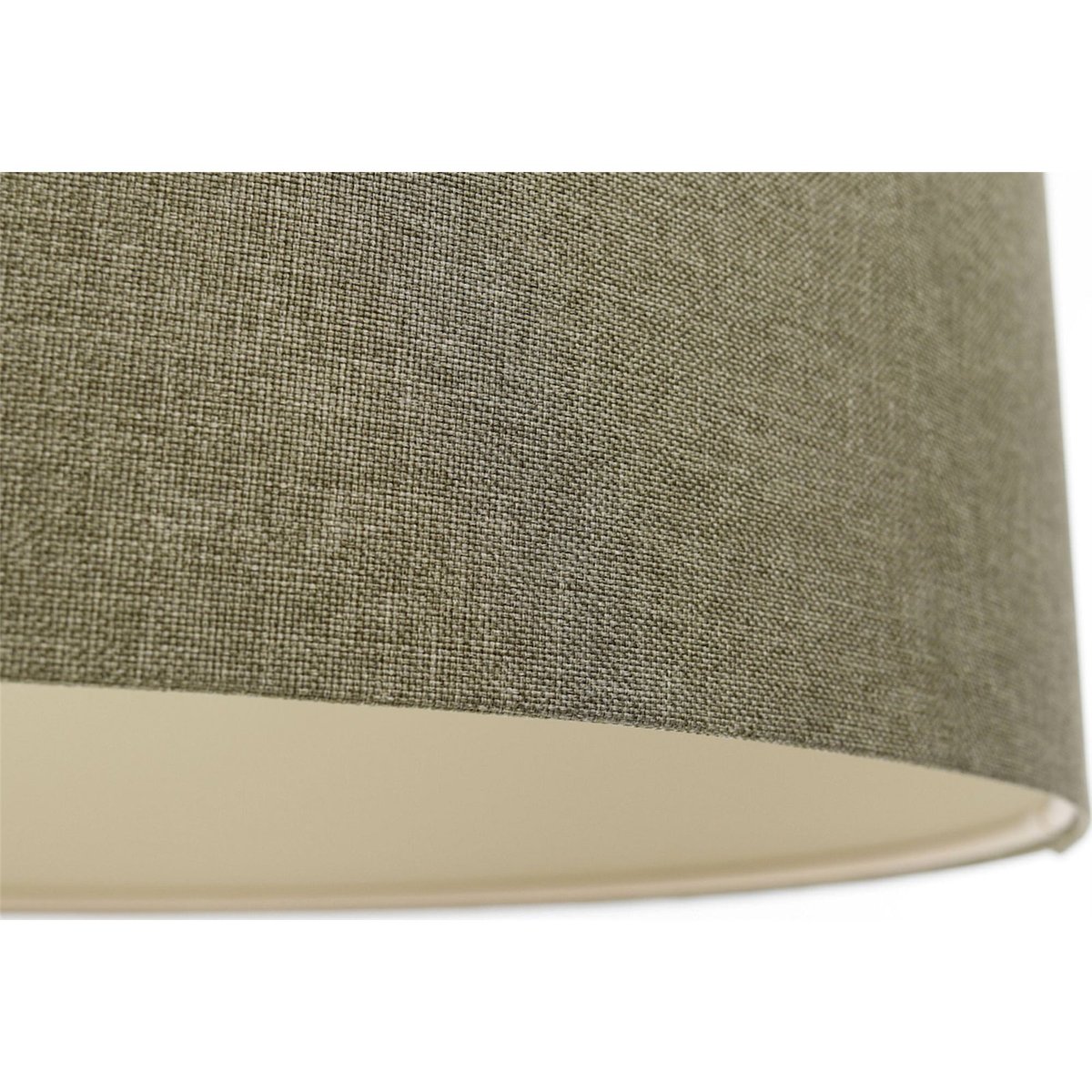 Suspension en tissu rond style bohème Boho Elegant beige crème avec dessous ivoire, BPS KONCEPT