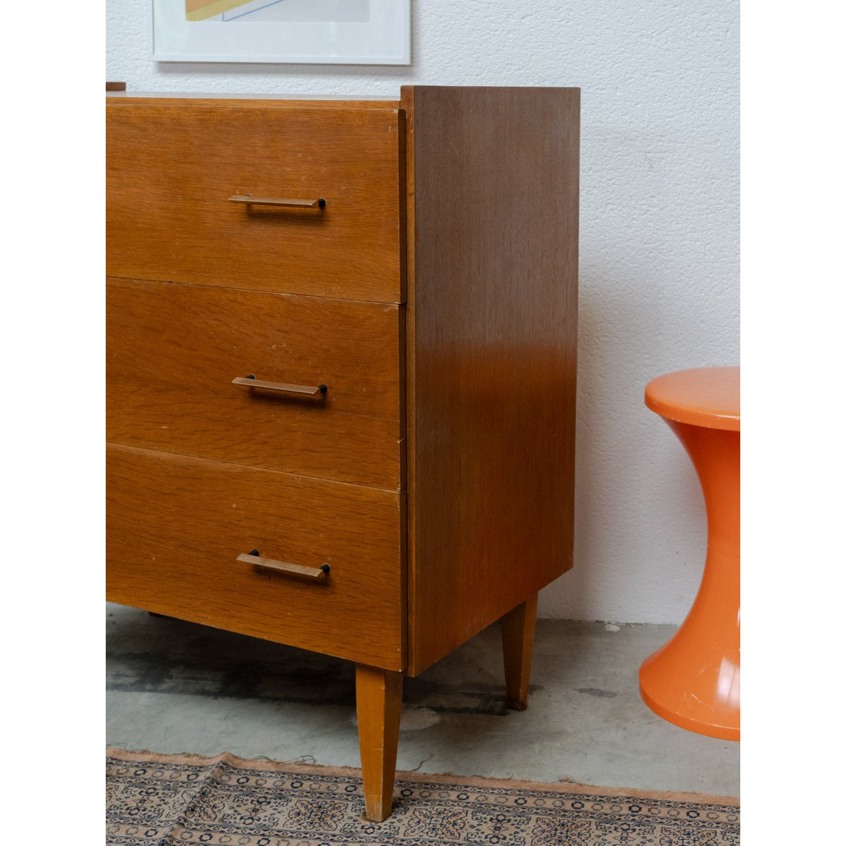Commode en bois Olga N°462 - Bon état bois clair, DEBONGOUT