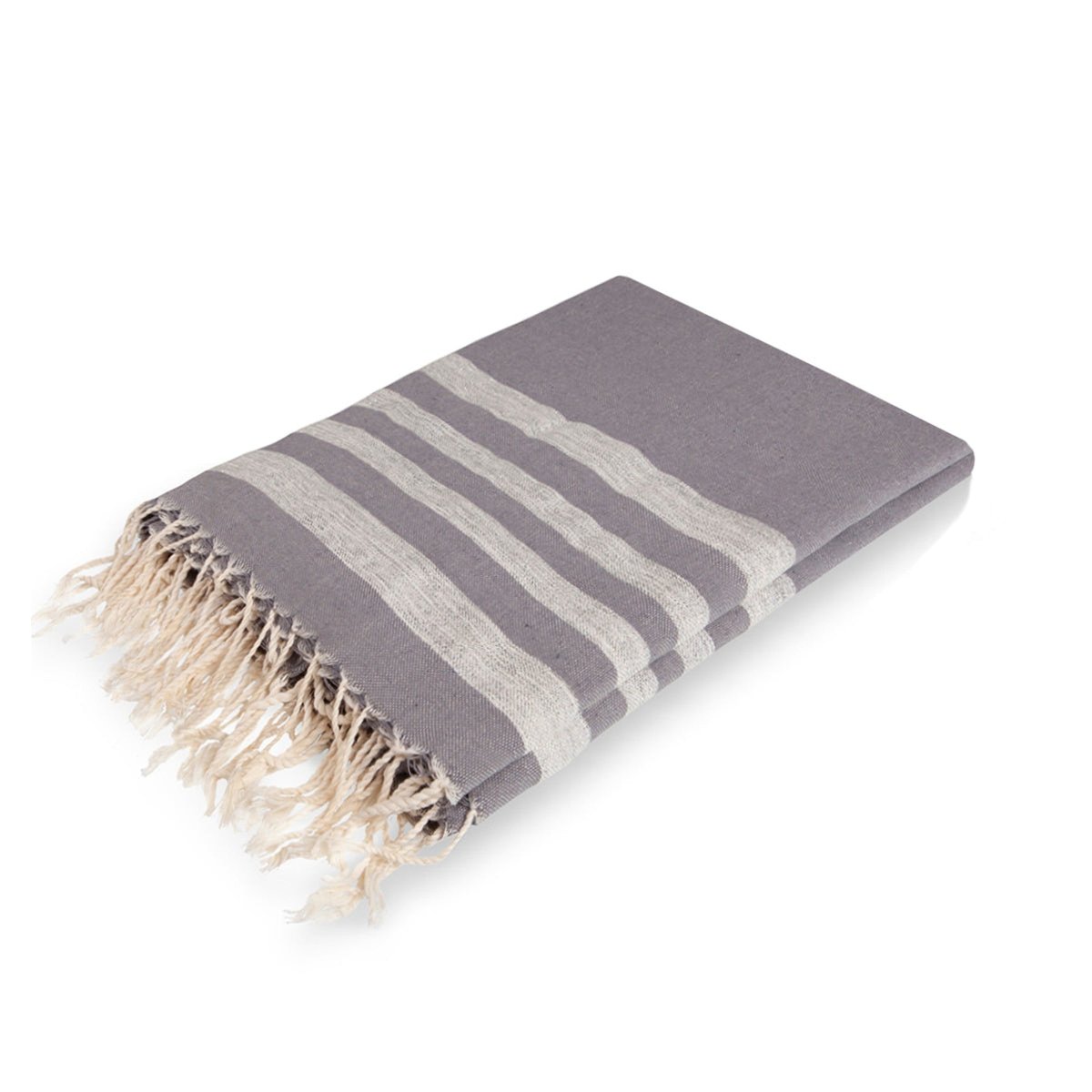 Nappe coton HAMPTONS gris moyen / argent, FEBRONIE