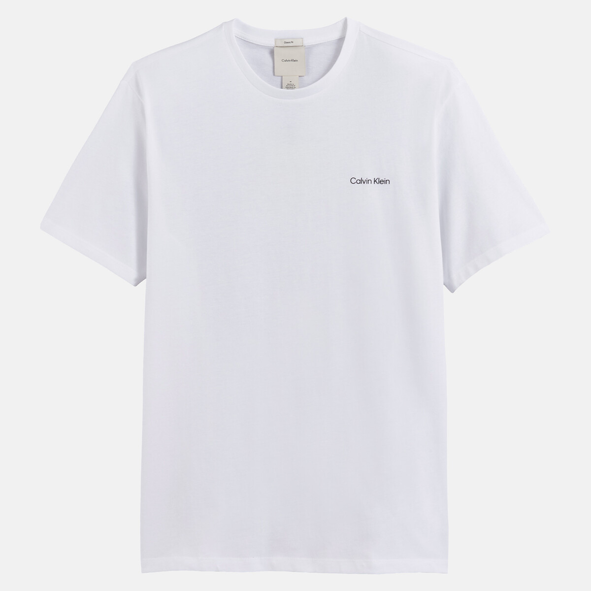 T-shirt maniche corte logo bianco, CALVIN KLEIN