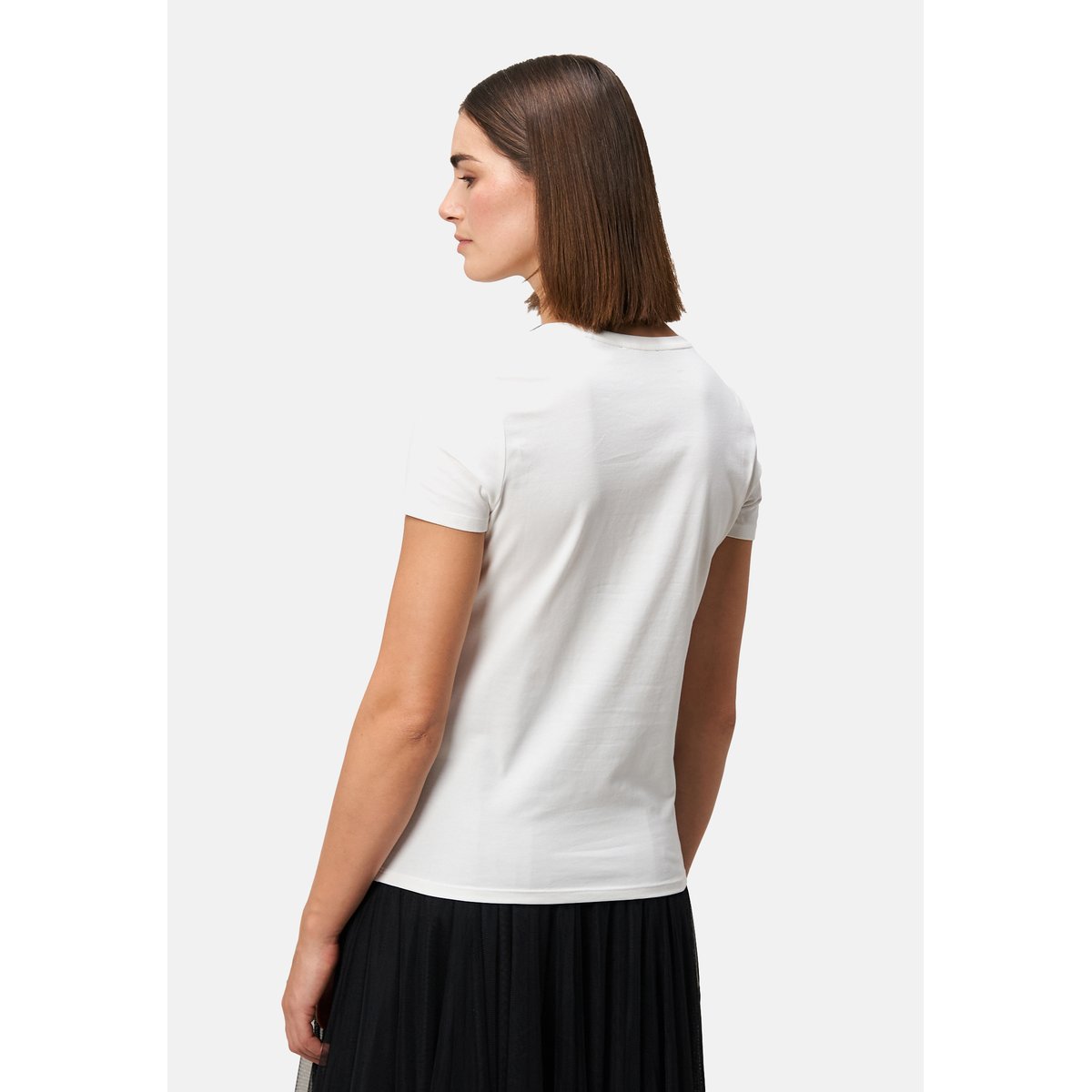Shirt mit aufdruck und schleife patch creamred, ZERO