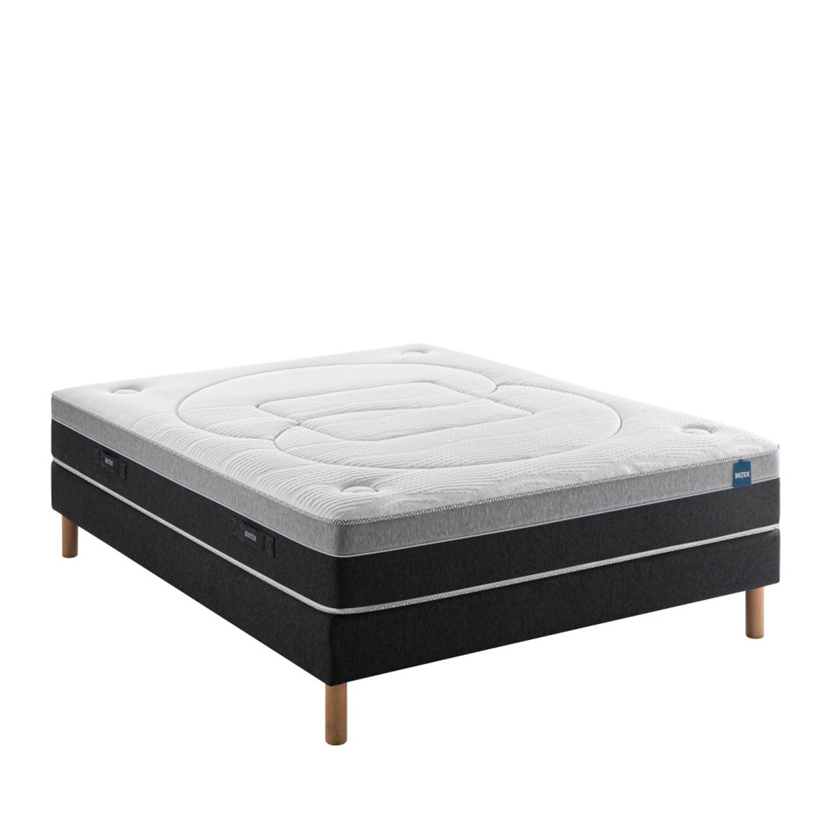 Matelas à ressorts mousse mémoire de forme, accueil enveloppant- ASTRION couleur unique, BULTEX