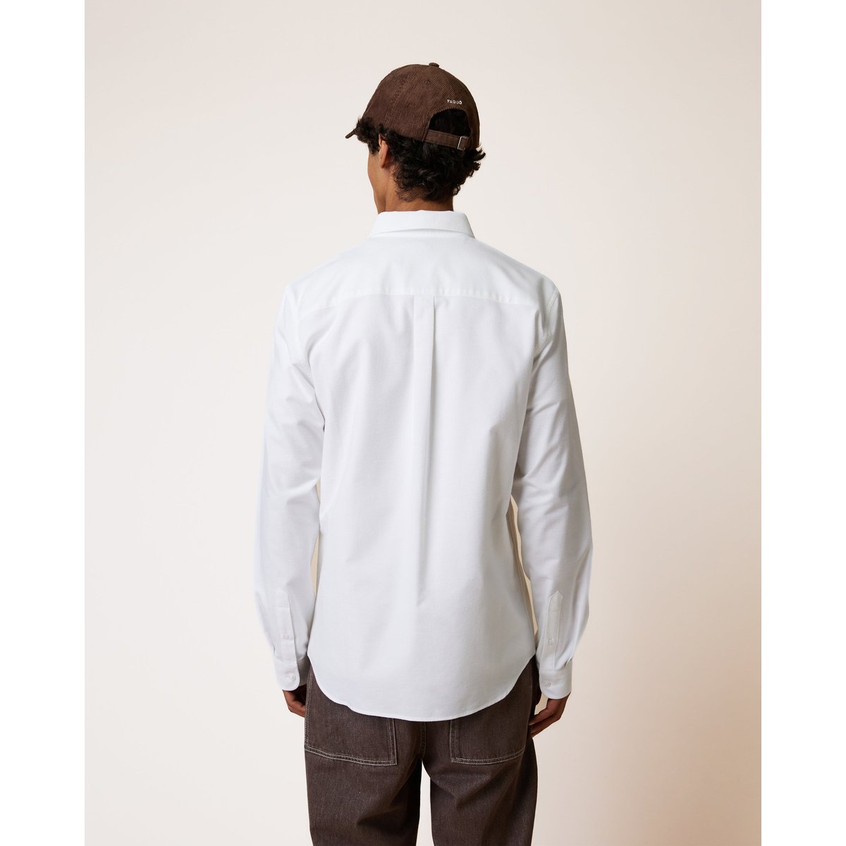 Chemise en tissu Oxford écru, FAGUO