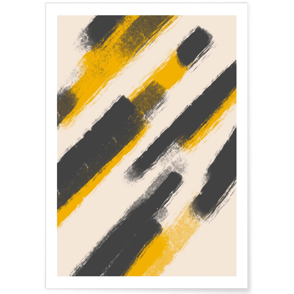 Affiche Abstract Color 1 blanc, L'AFFICHERIE