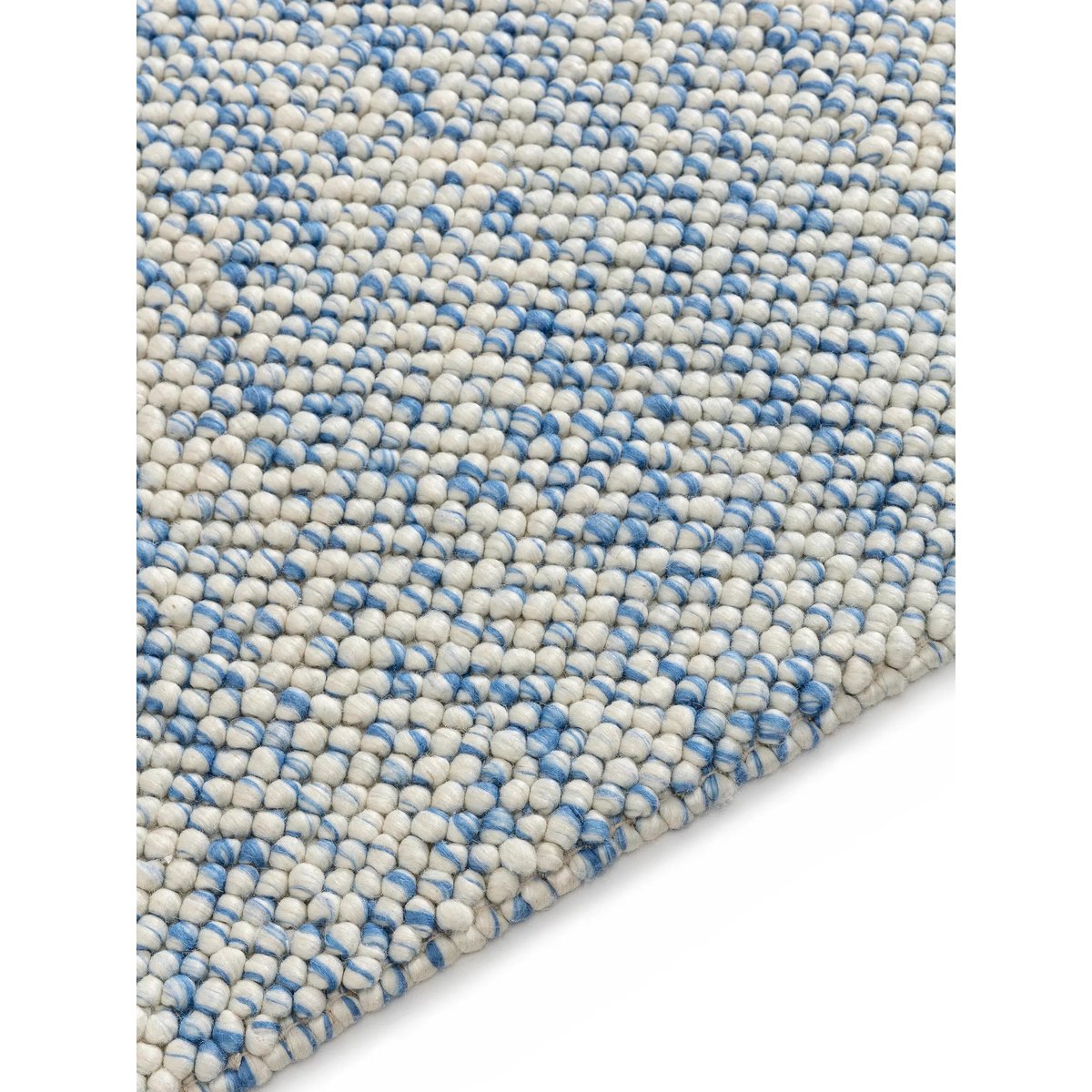 Tapis enfant tissé main BEADY bleu, BENUTA