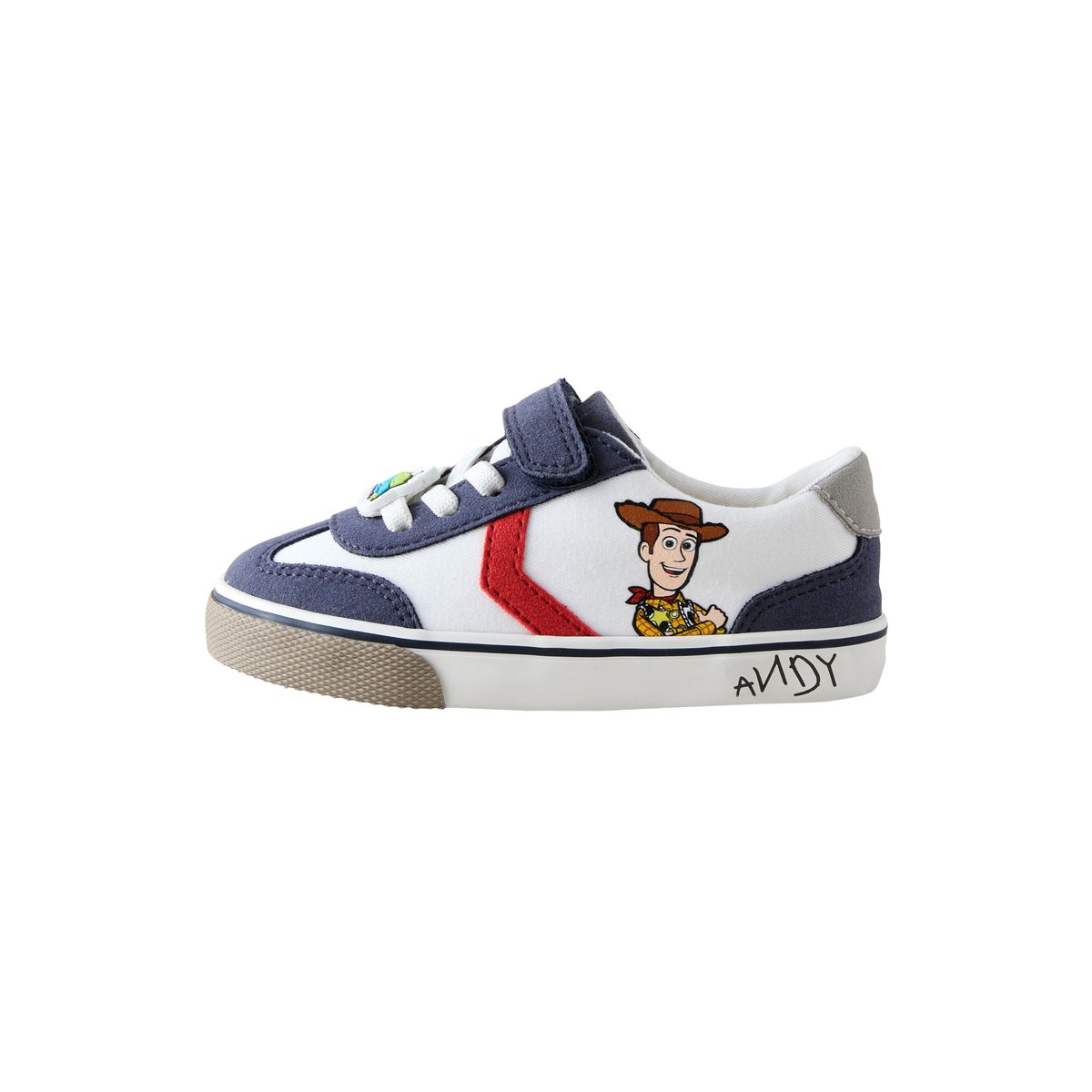 Baskets à lacets élastiques et scratch toy story blanc, NEXT