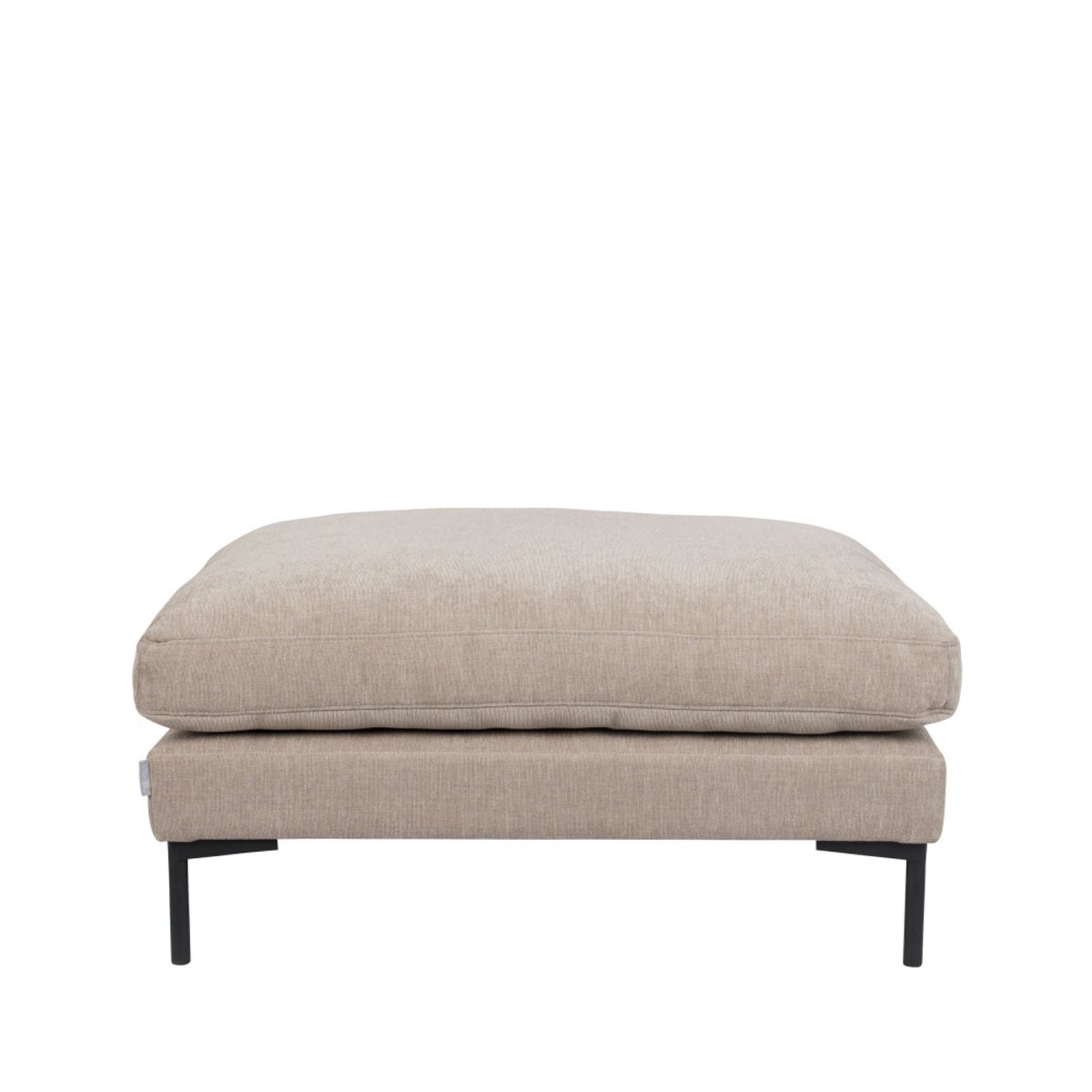 Pouf en tissu- SUMMER beige, ZUIVER