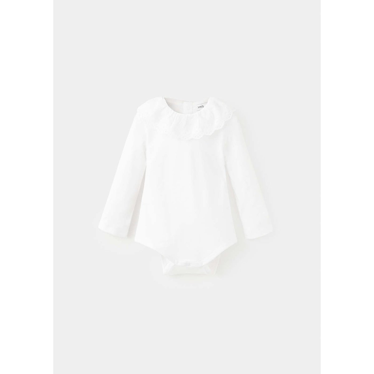 Body col Claudine broderie blanc cassé, MANGO BABY