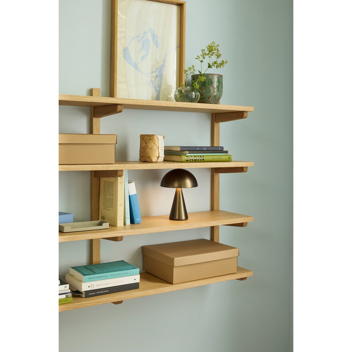 Boîtes de rangement en carton STOREIT naturel, HUBSCH