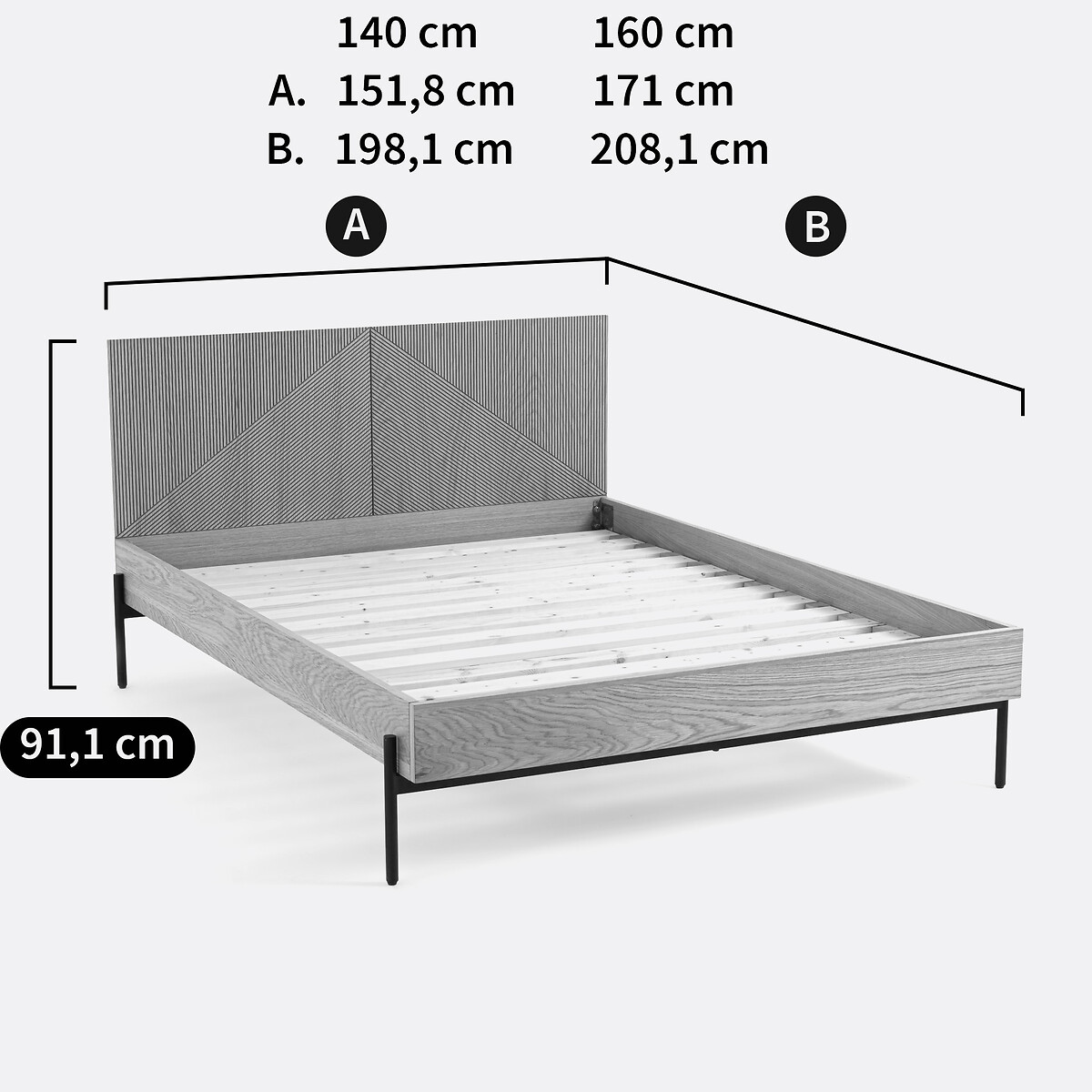Les Signatures Lodge Bed light oak, LA REDOUTE INTERIEURS