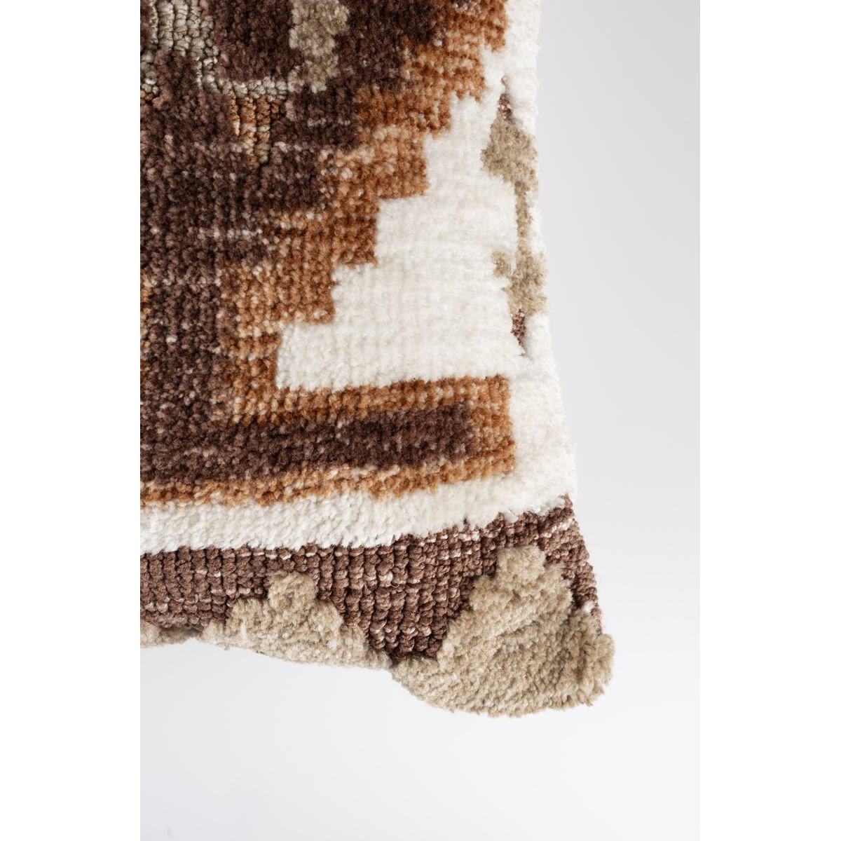 Coussin en tissu, MARON marron, BOITE A DESIGN