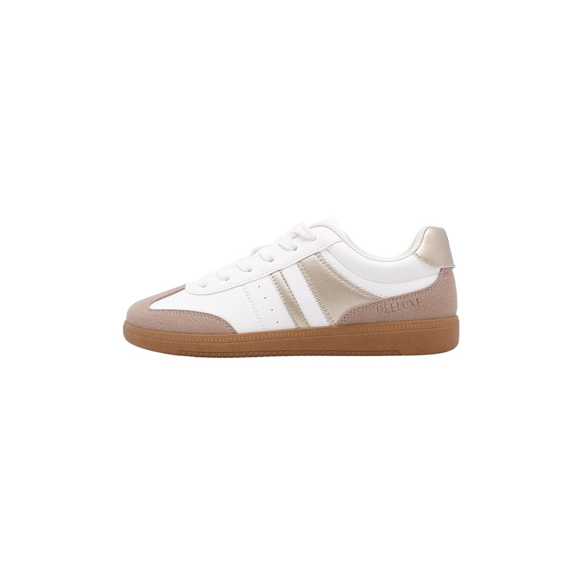 Baskets femme rétro et tendance DIANA white-gold, DEELUXE