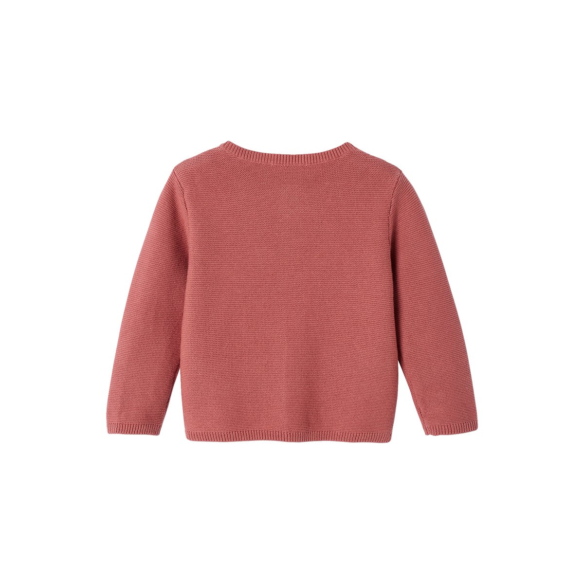 Cardigan broderie dorée coeur vieux rose, VERTBAUDET