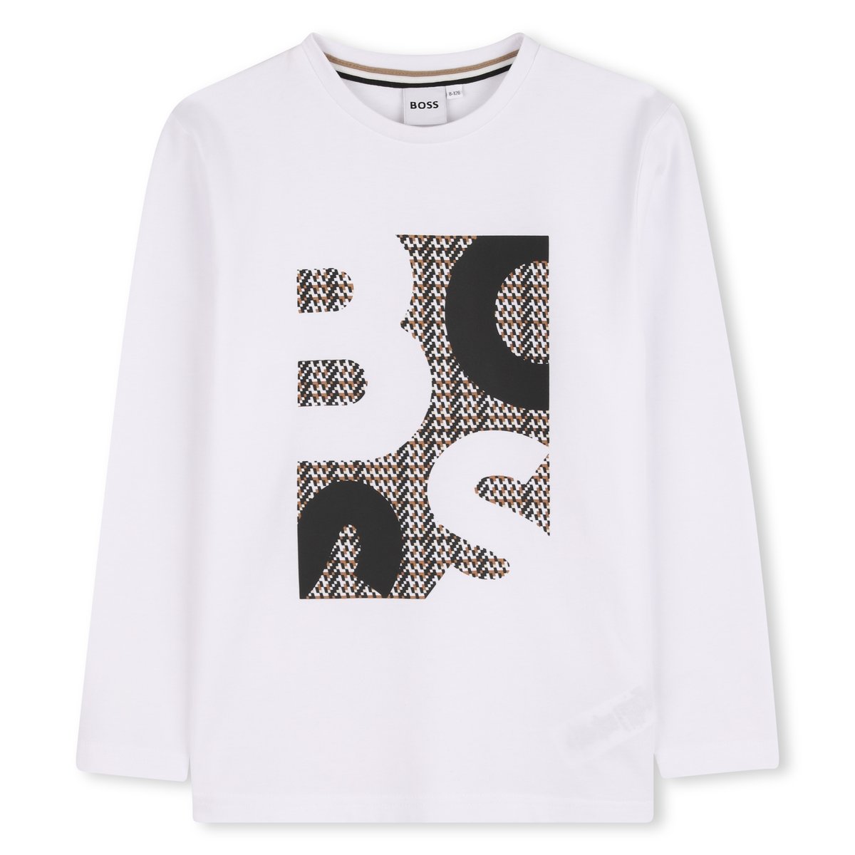 T-shirts à manches longues blanc, BOSS KIDSWEAR