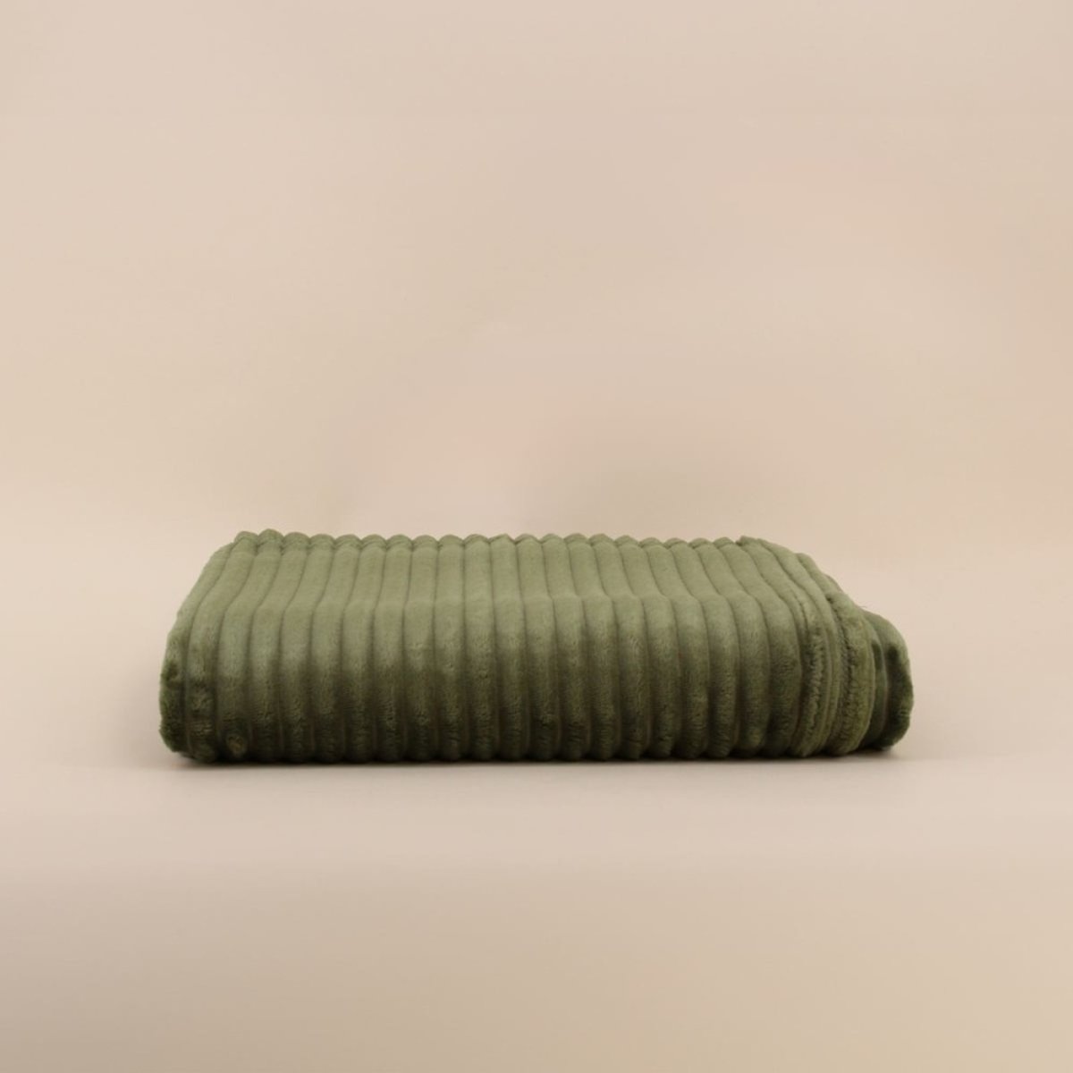 Plaid + tote bag ultra doux 130x170cm vert, ORNAMI