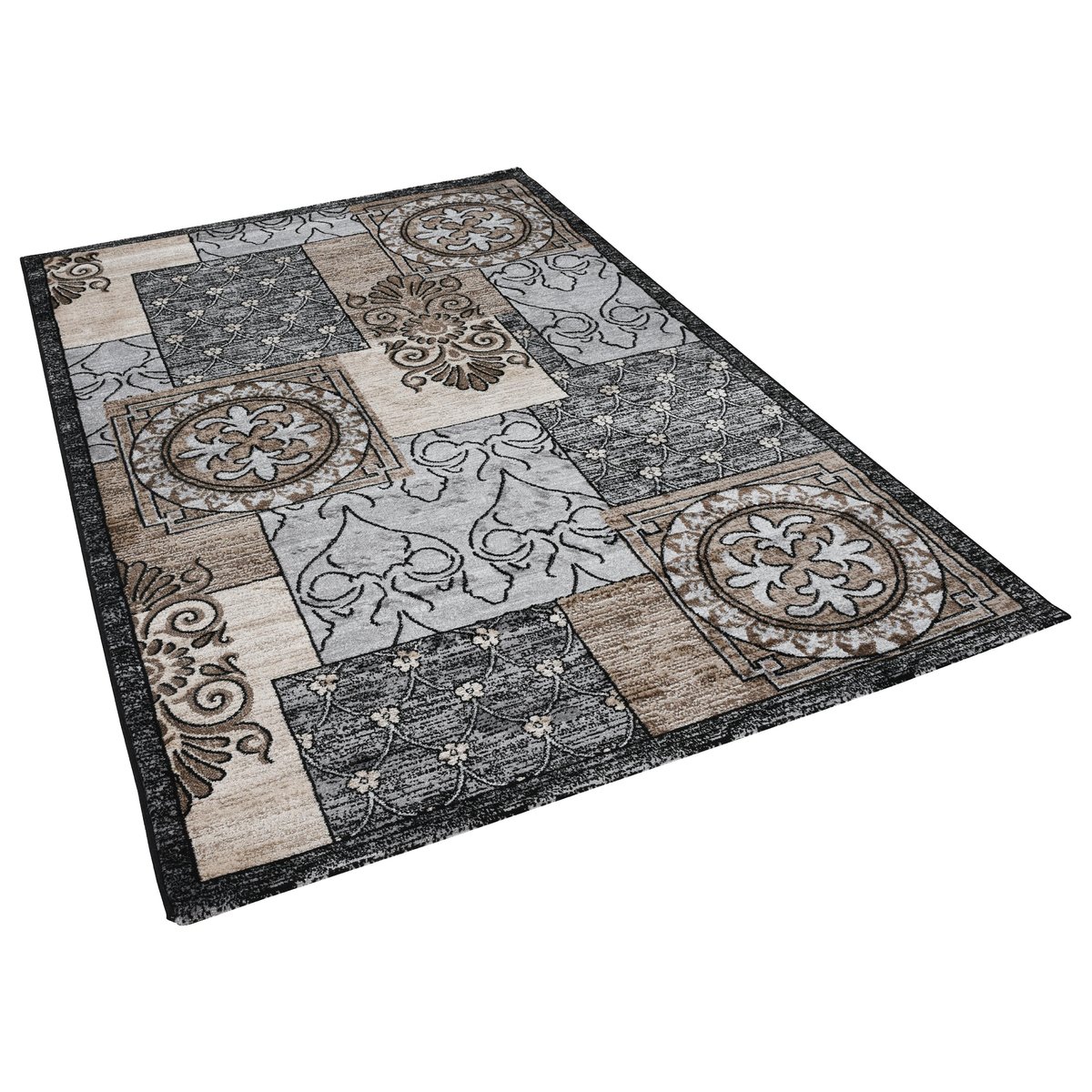 Tapis Salon RATIPAD noir, THEKO