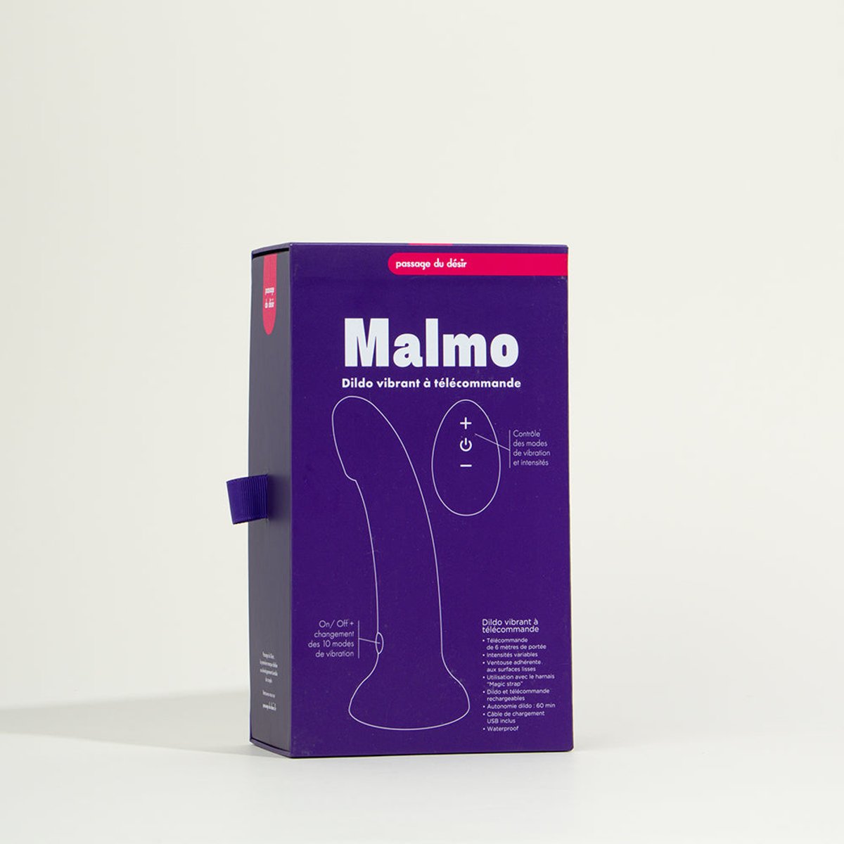 Vibromasseur télécommandé Malmo violet, PASSAGE DU DESIR