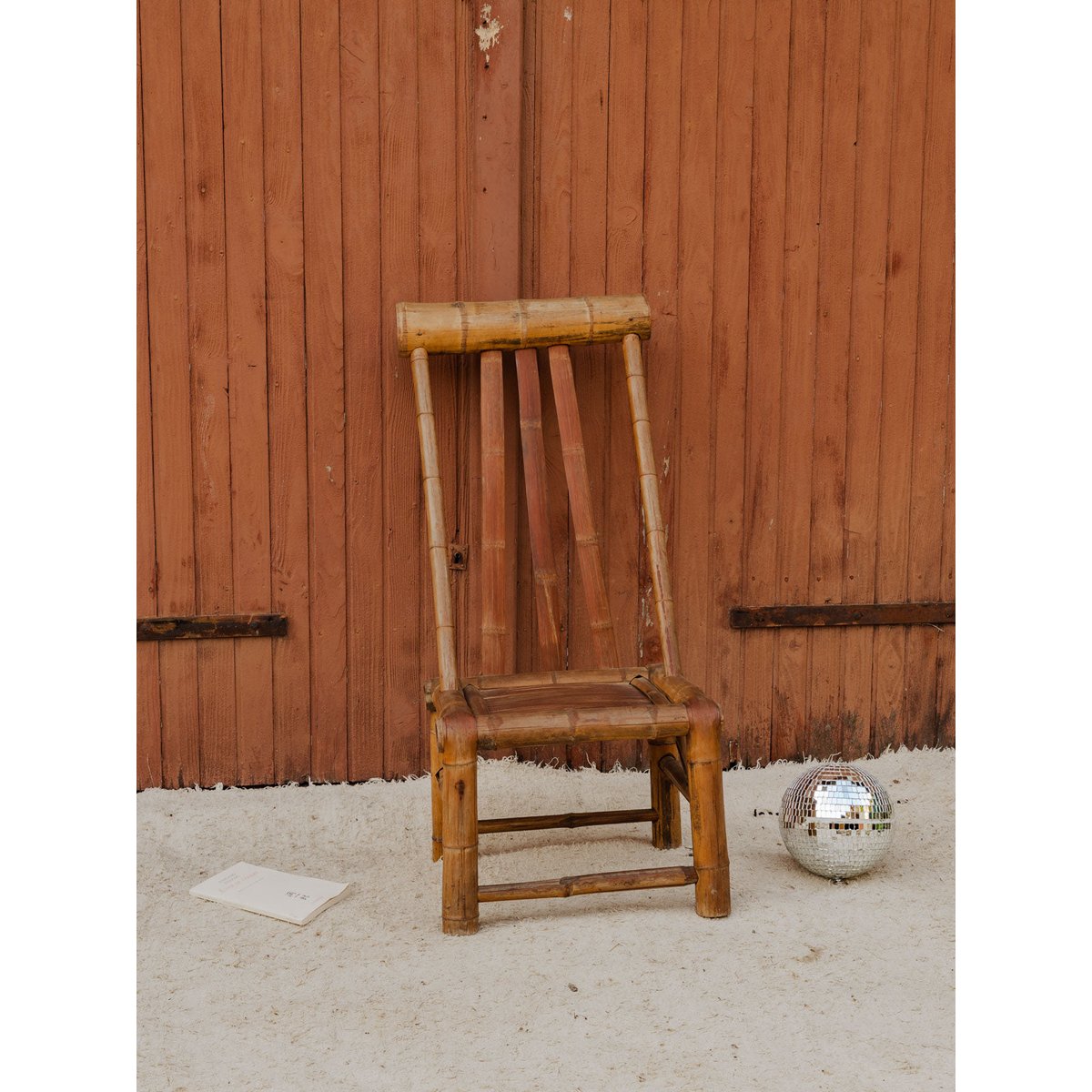 Chaise en bambou Claude N°1679 - Bon état bois clair, DEBONGOUT