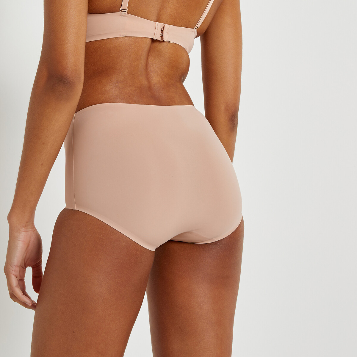 Lot de 2 culottes hautes en microfibre-Invisible peau, LA REDOUTE COLLECTIONS