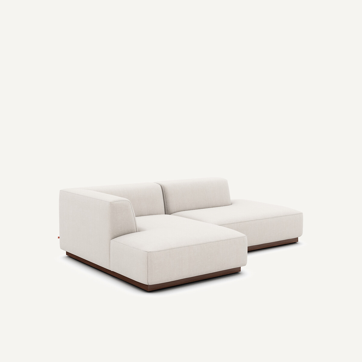 Ecksofa, links, aus Baumwolle und Leinen, JACOPO beige, AM.PM