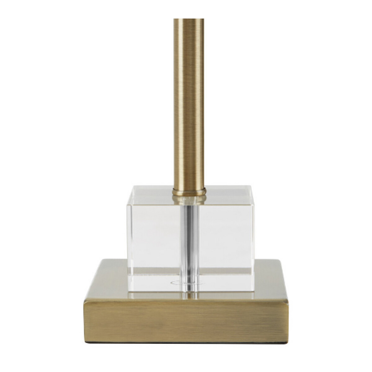 Helene Crystal Base and Palm Leaf Detail Table Lamp in Antique Brass gold, SO'HOME