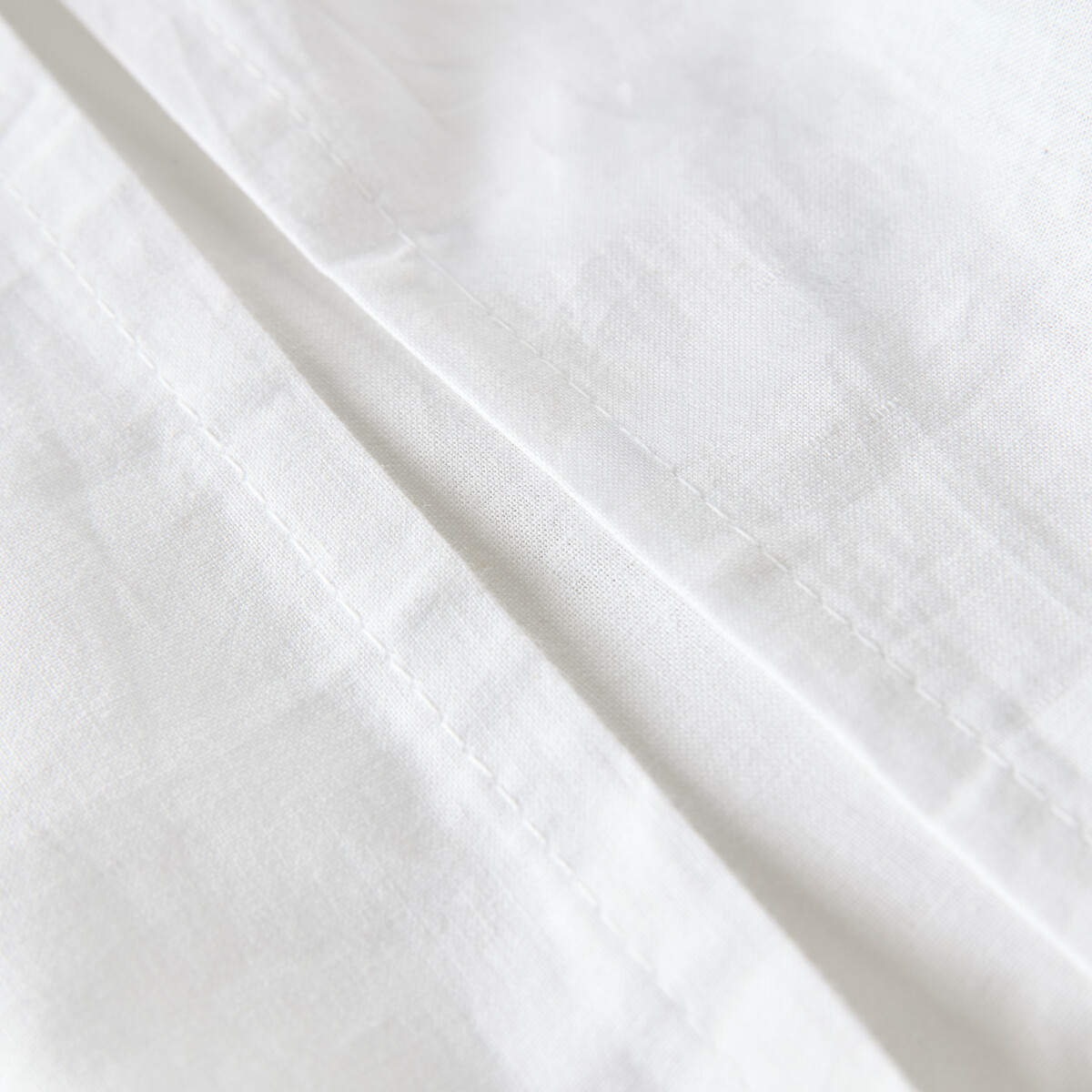 Housse de couette pur coton, Malo blanc/gris, LA REDOUTE INTERIEURS