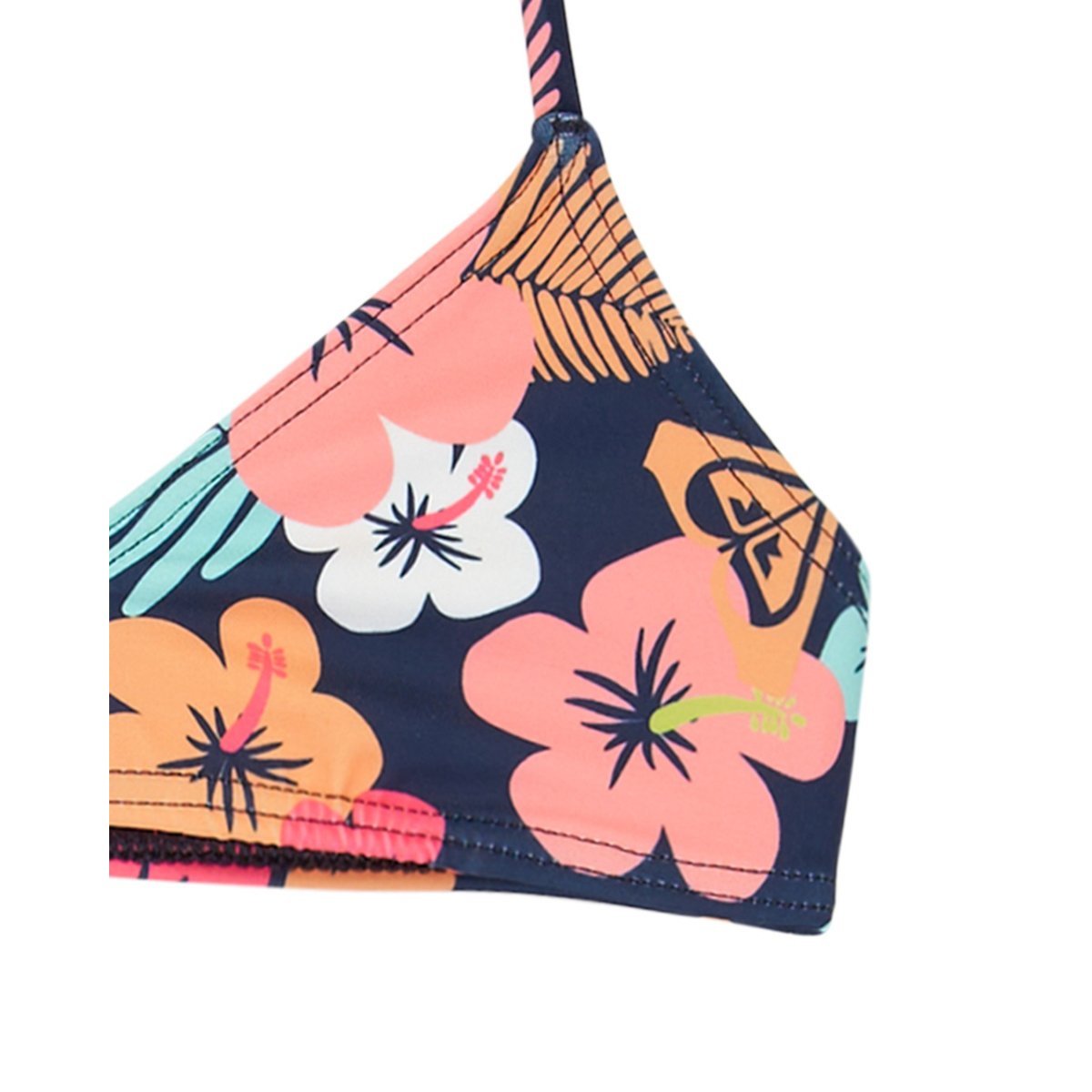 Ensemble 2 pièces bikini bralette deux pièces MORNING FLOWER SET. bleu mood indigo morning flowers tw, ROXY