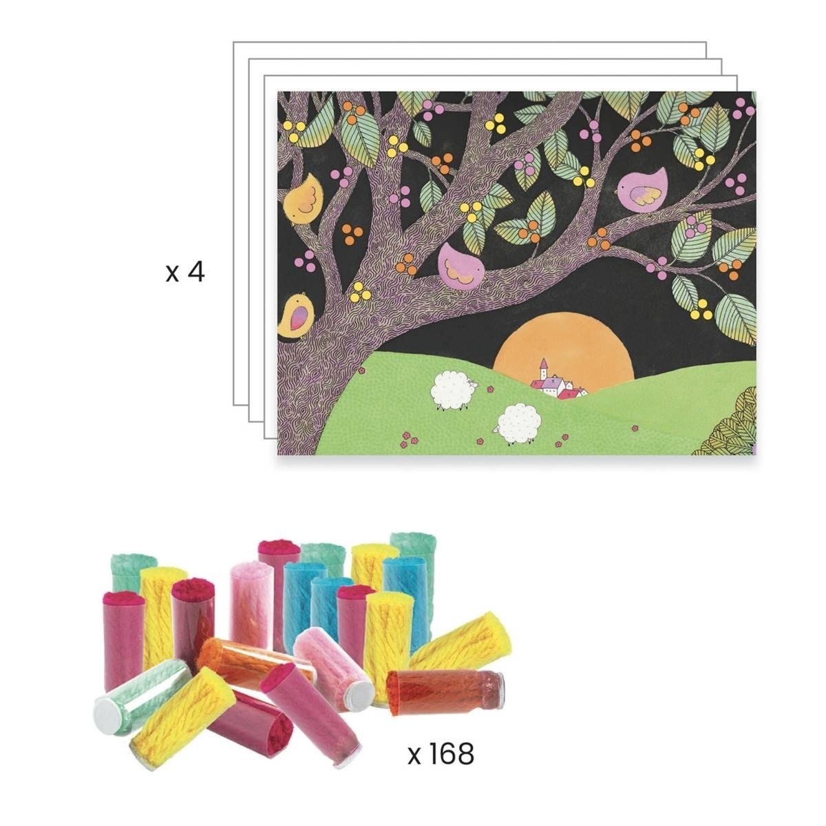 Puzzle gallery River party 350 pièces multicolore, DJECO