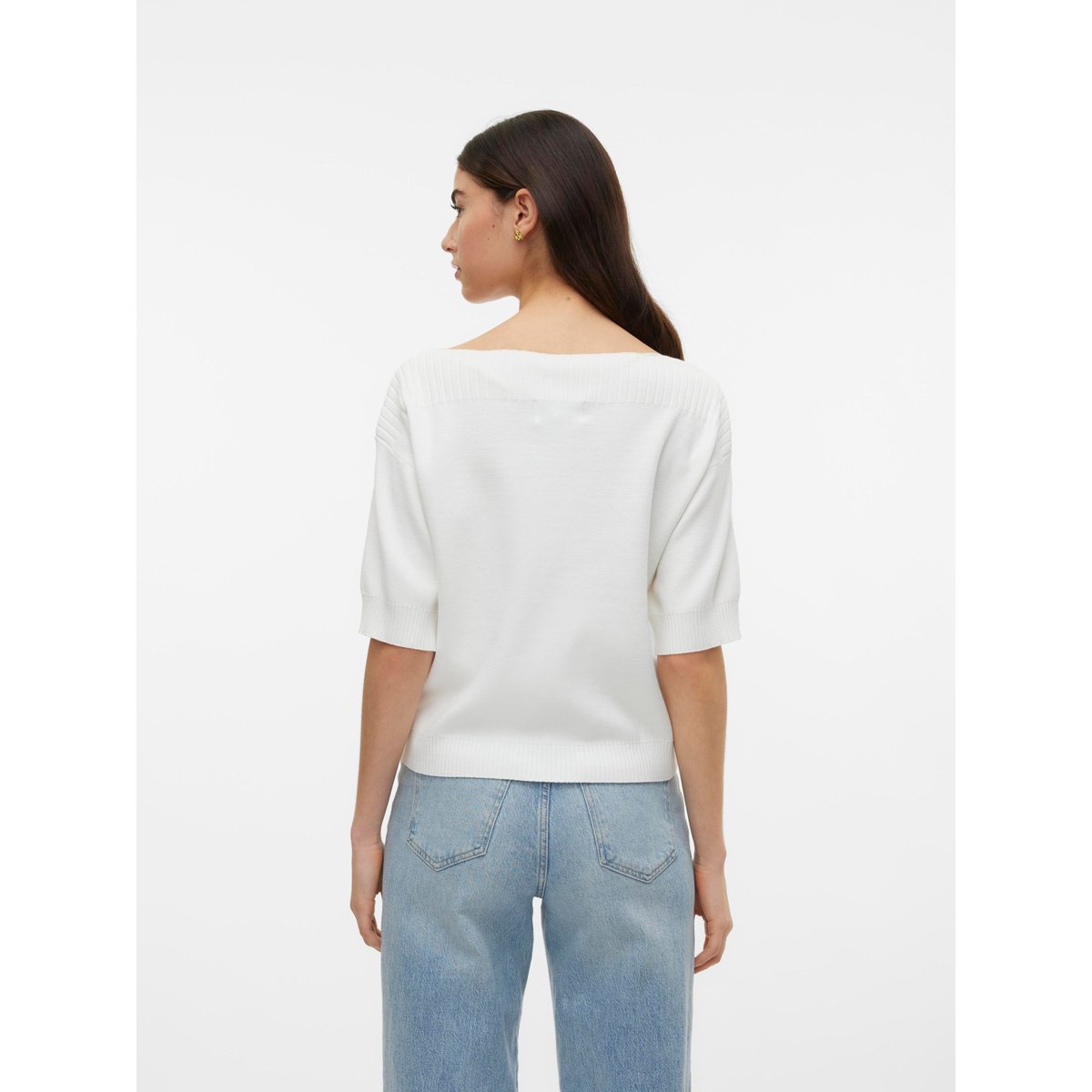 Pull En Maille snow white, VERO MODA