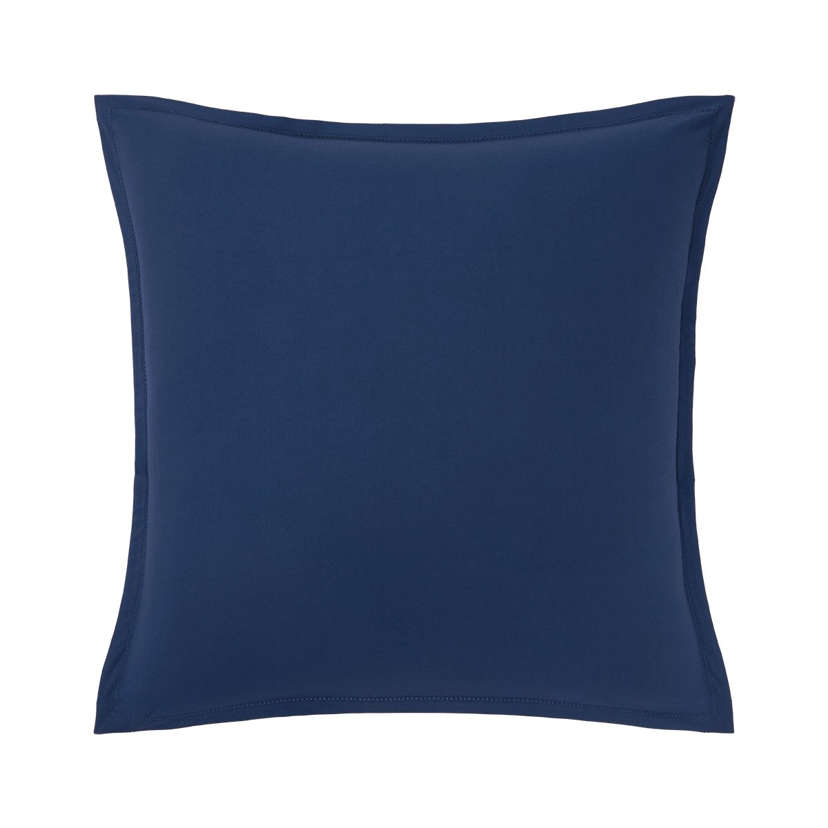 Taie d'oreiller en percale de coton bleu, ALCOVE navire, DESFORGES