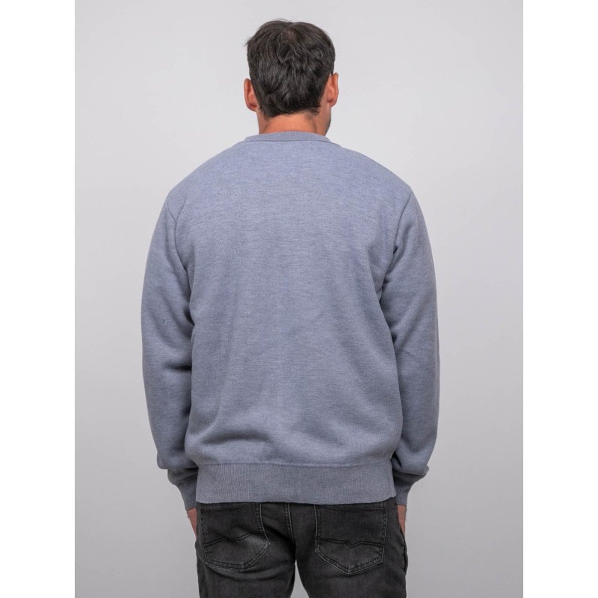 Surchemise Homme Maille Boutonnée Linxou gris, RITCHIE