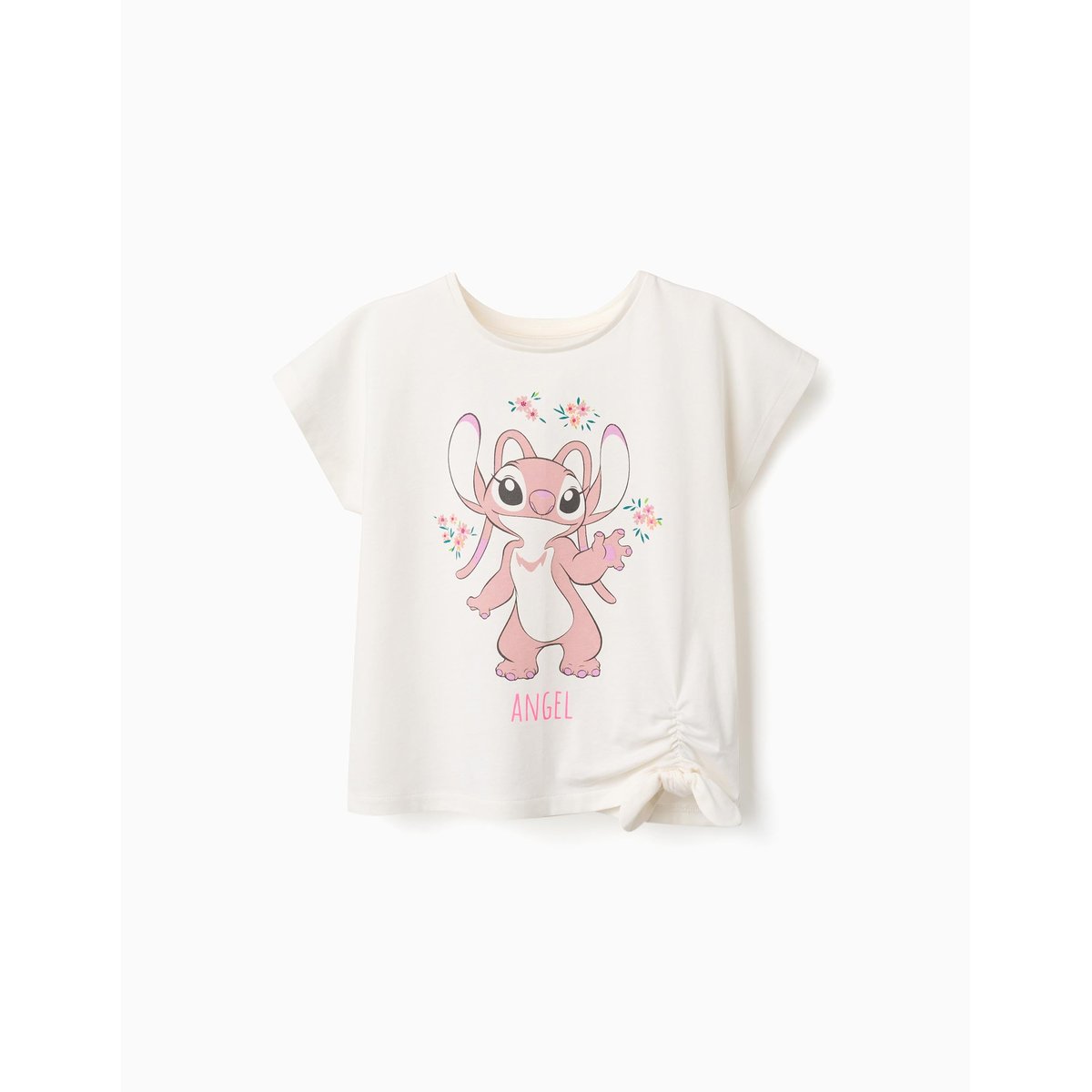T-shirt en coton avec imprimé Angel beige clair, ZIPPY