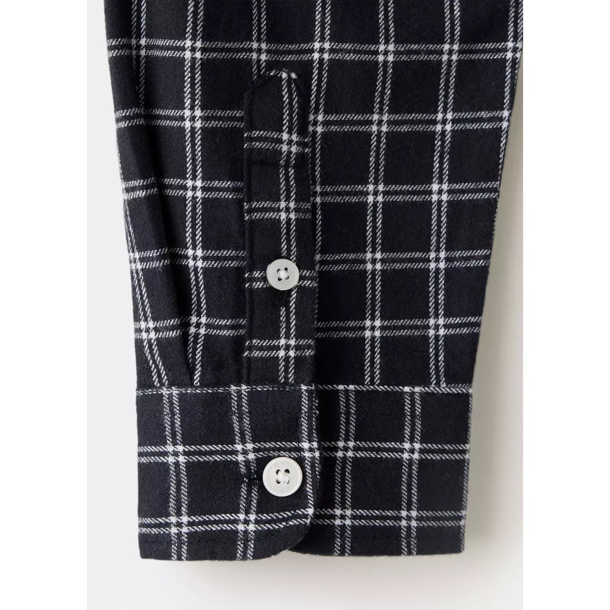 Chemise flanelle à carreaux noir, MANGO KIDS