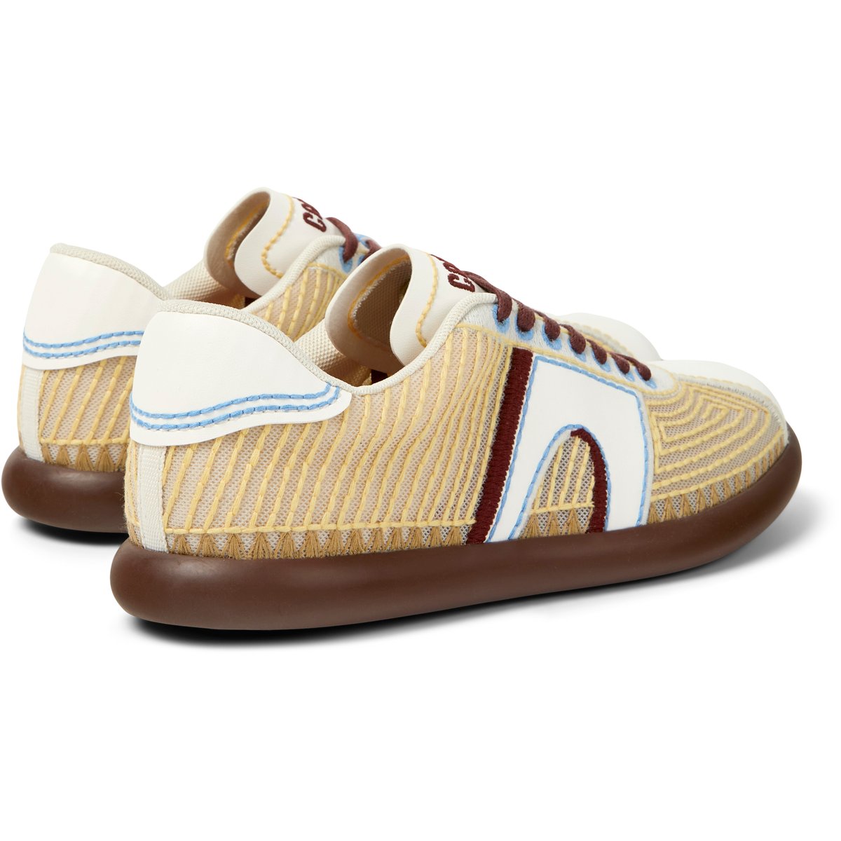 Baskets Cuir PELOTAS SOLLER jaune pastel, CAMPER