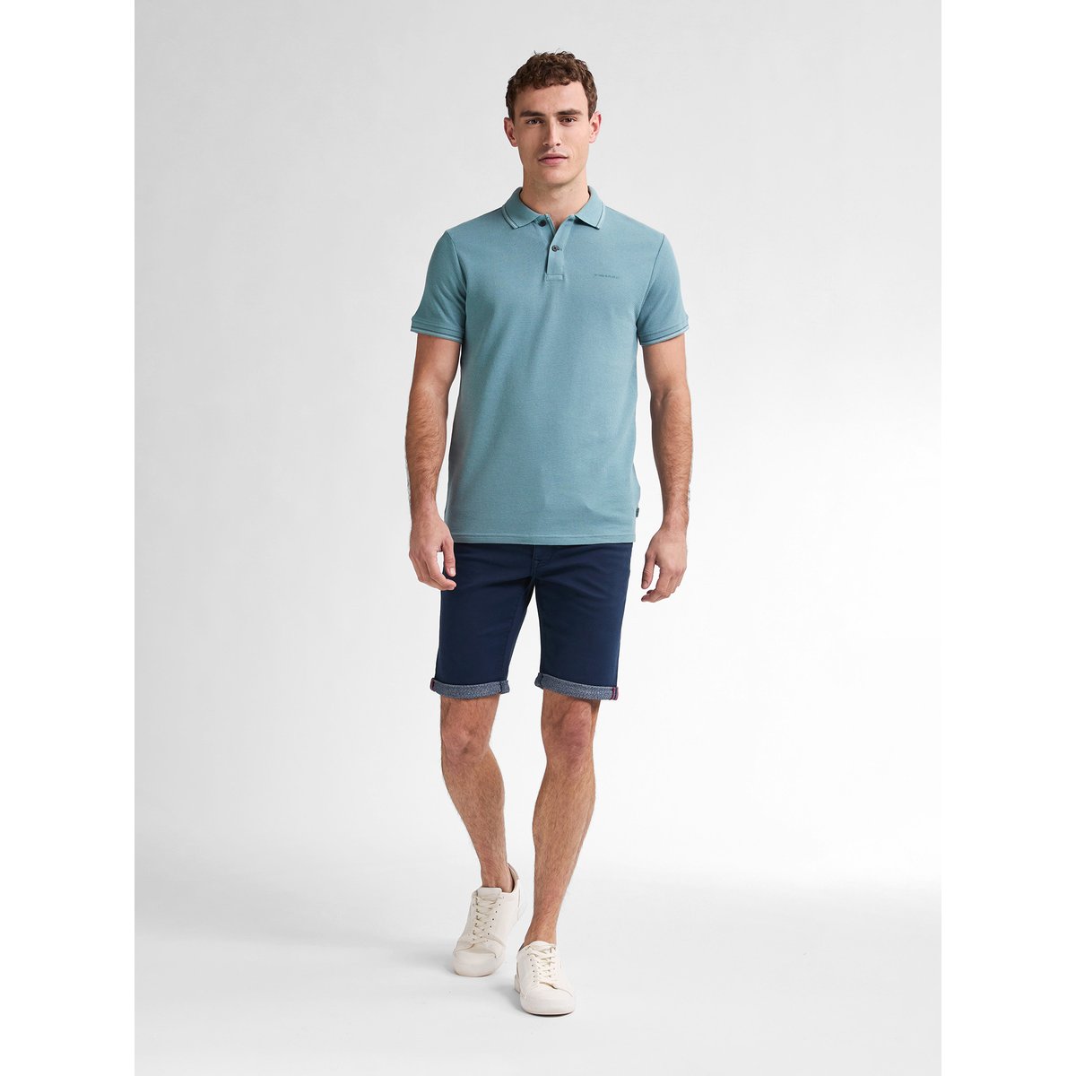 Short en denim coloré jackson coconut bleu navy blue, PETROL INDUSTRIES
