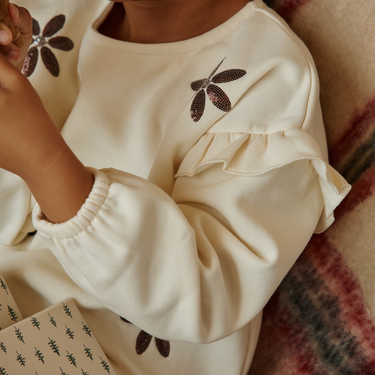 Ensemble bébé sweat en molleton et legging Misti kaki, PETIT BEGUIN