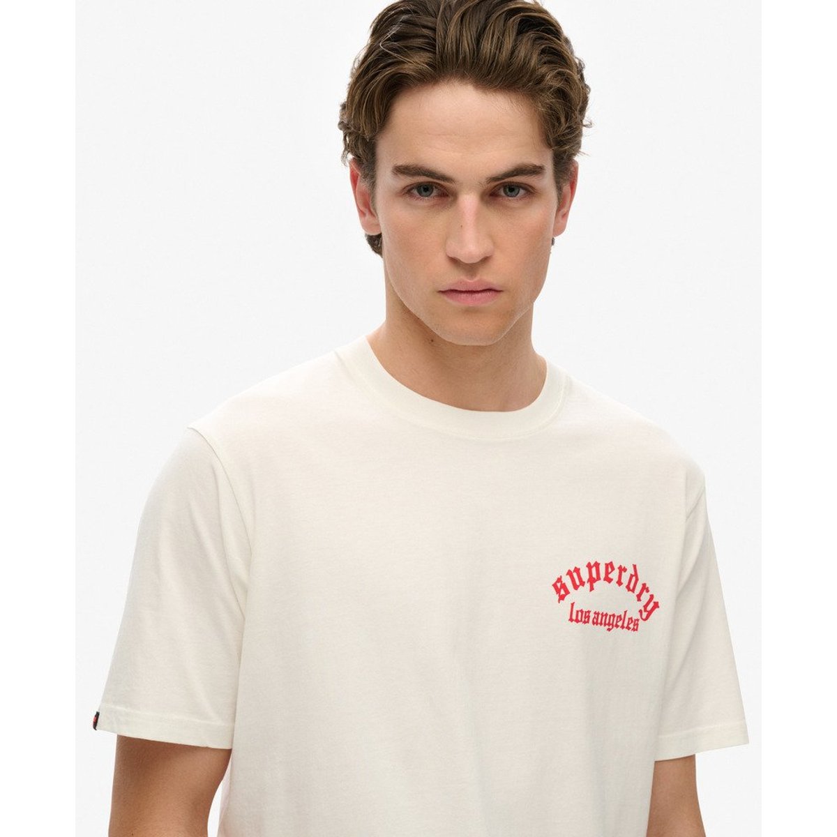 T-shirt ample Neo Trad Tattoo blanc cassé, SUPERDRY