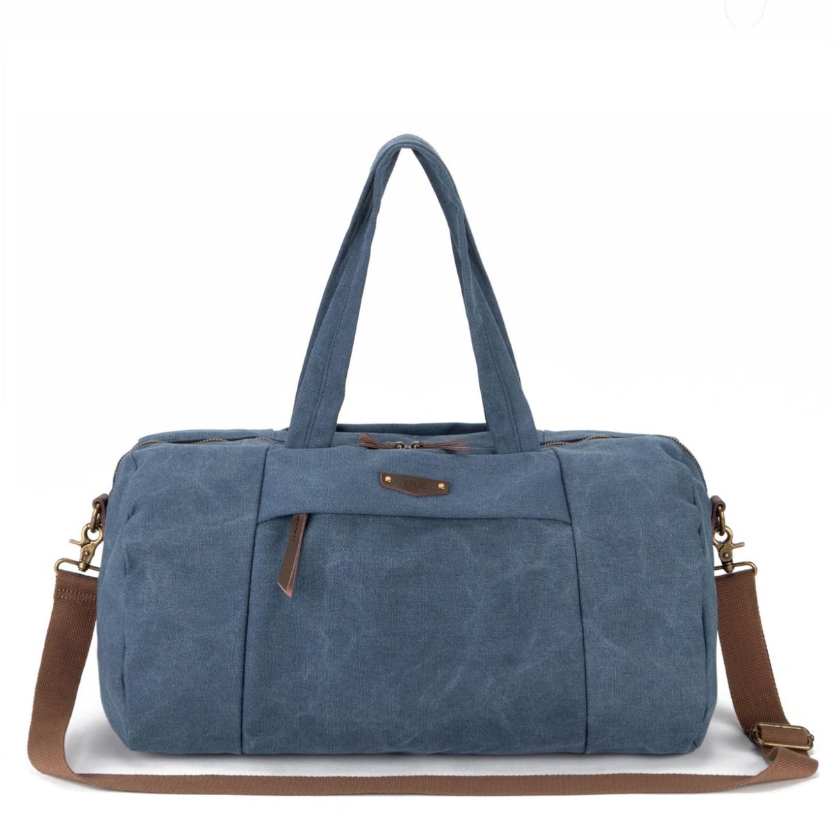Sac bowling en toile et cuir LEDRU-ROLLIN denim, OH MY BAG