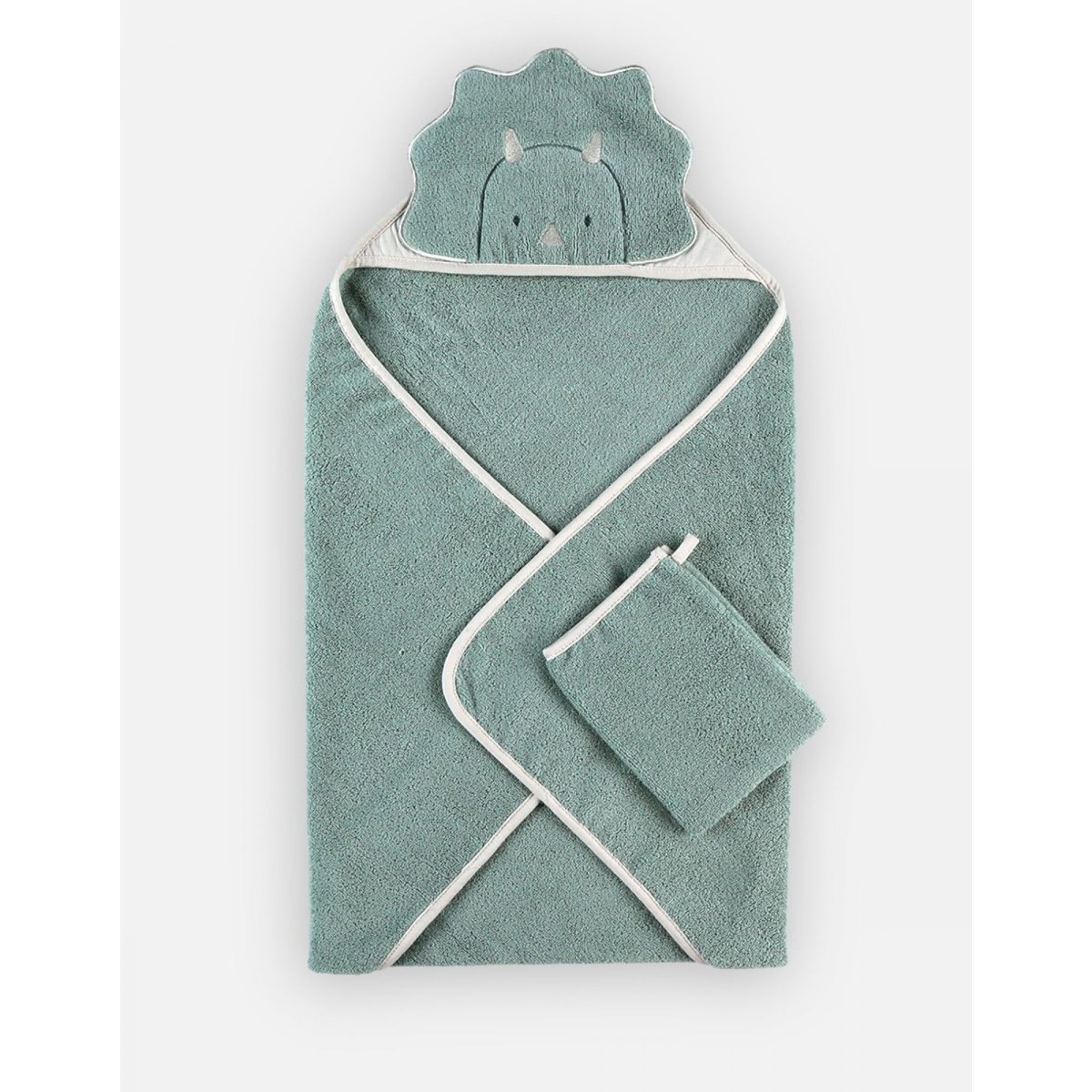 Cape de bain + gant vert, NOUKIE'S