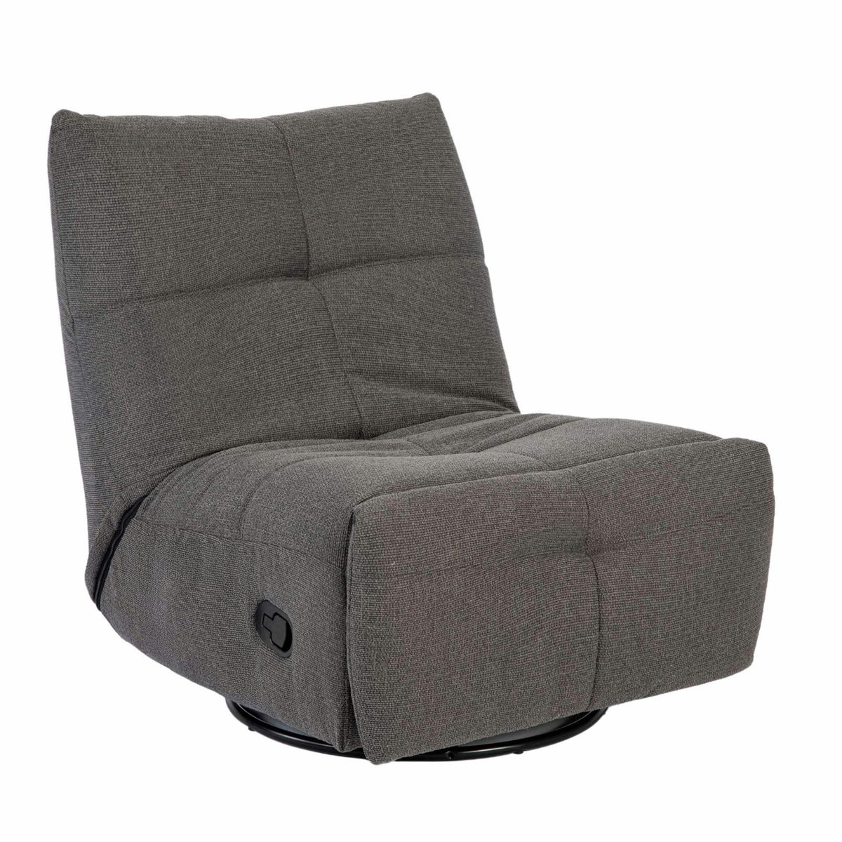 Fauteuil relax inclinable BELORA gris foncé, PIER IMPORT