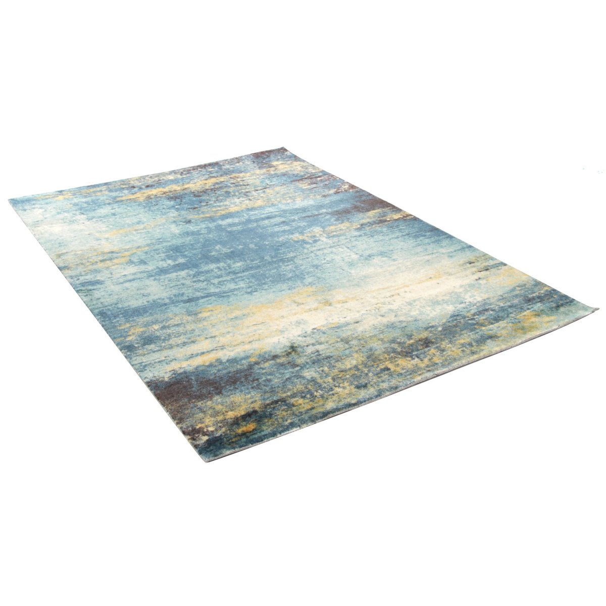 Tapis salon imprimé Magdalena en polyester multi bleu, GINO FALCONE