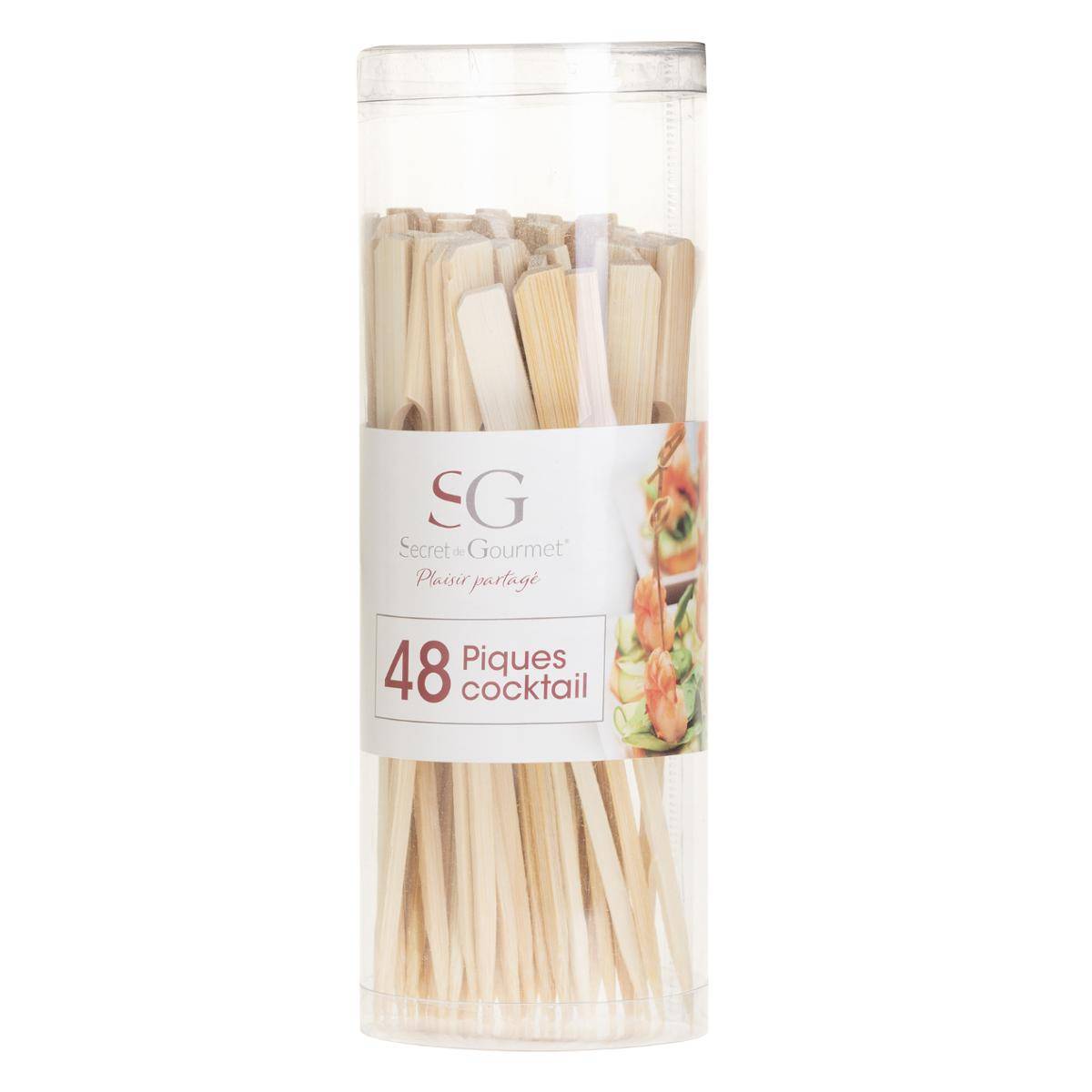 Lot de 48 piques bois, 5FIVE SIMPLY SMART