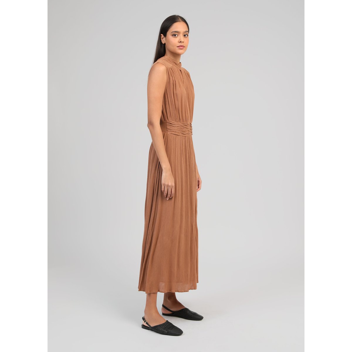 Robe Longue ORLANY marron, AN'GE