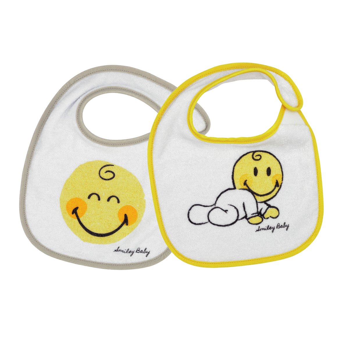 Lot de 2 bavoirs #ef6f4c, TROIS KILOS SEPT