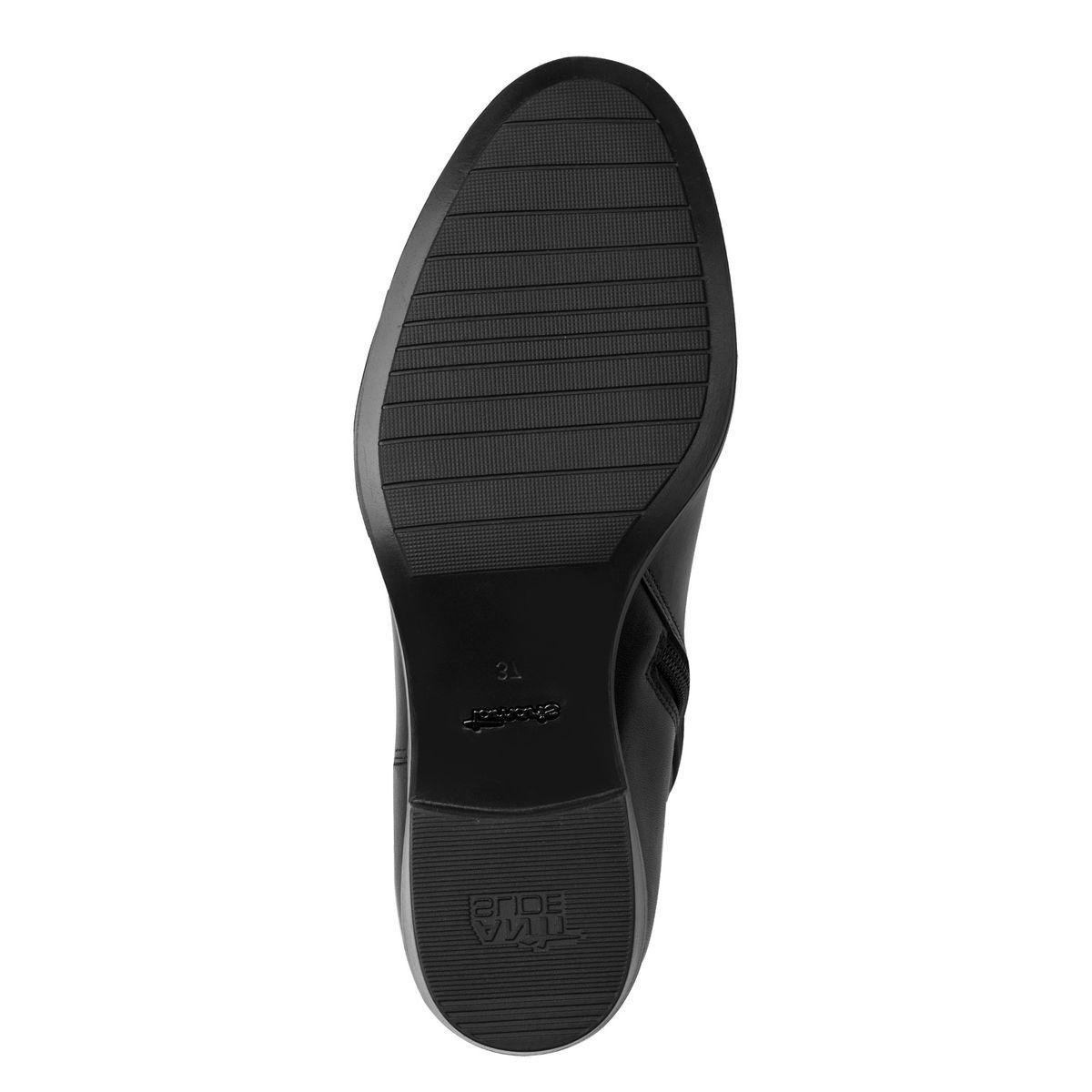 Bottine Chelsea en cuir noir cuir, TAMARIS