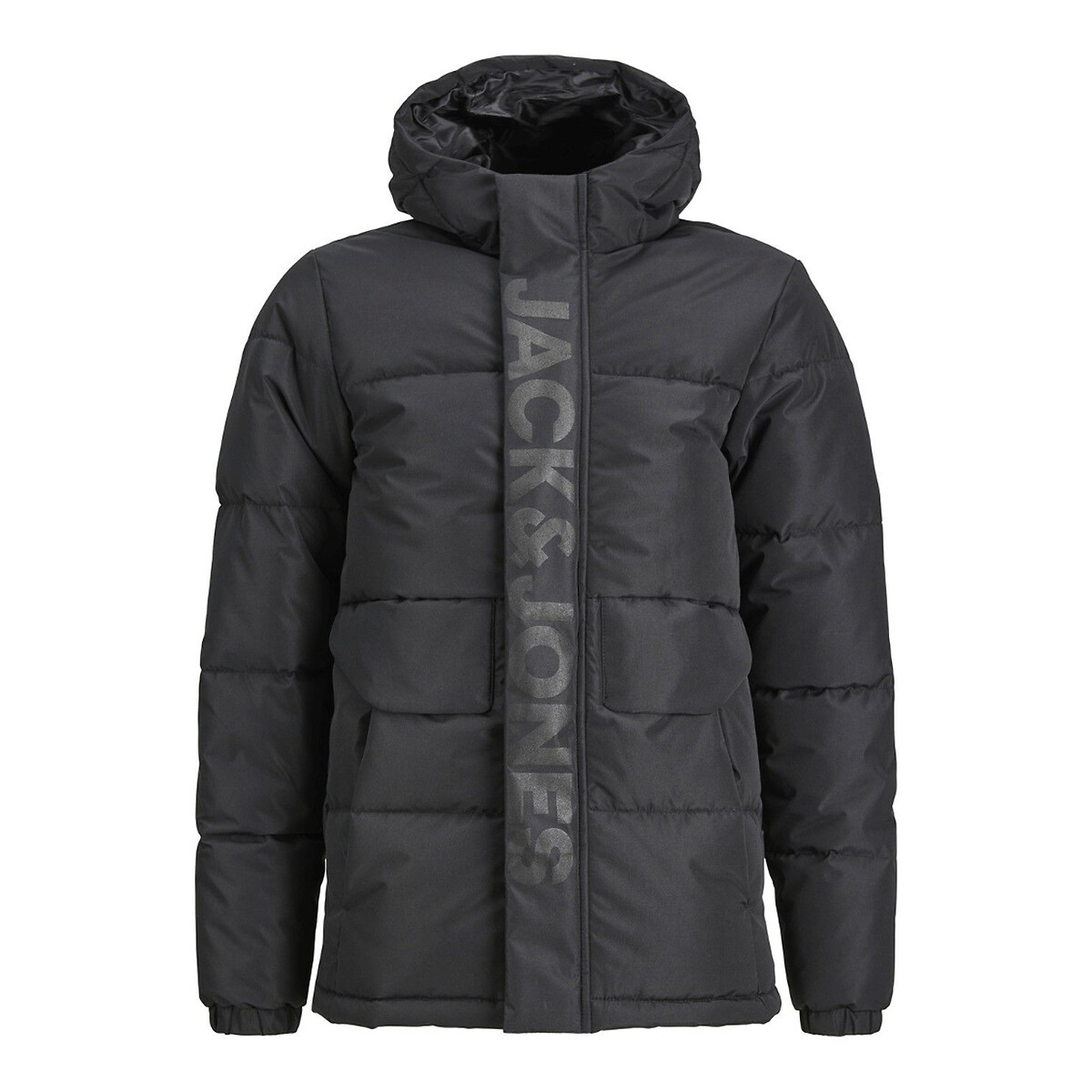 Blusão com capuz preto , JACK & JONES JUNIOR