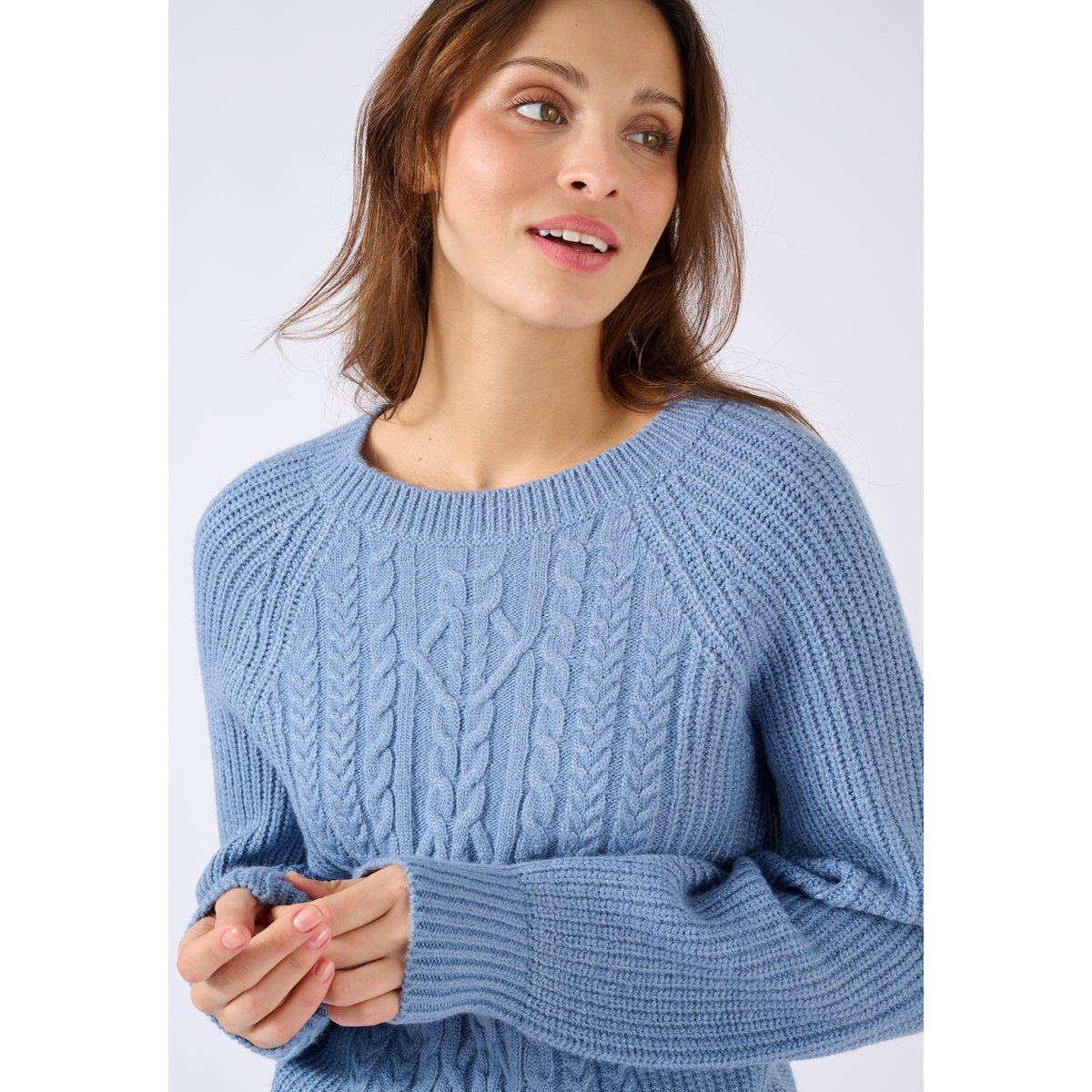 Pull torsadé Thermolactyl bleu, DAMART